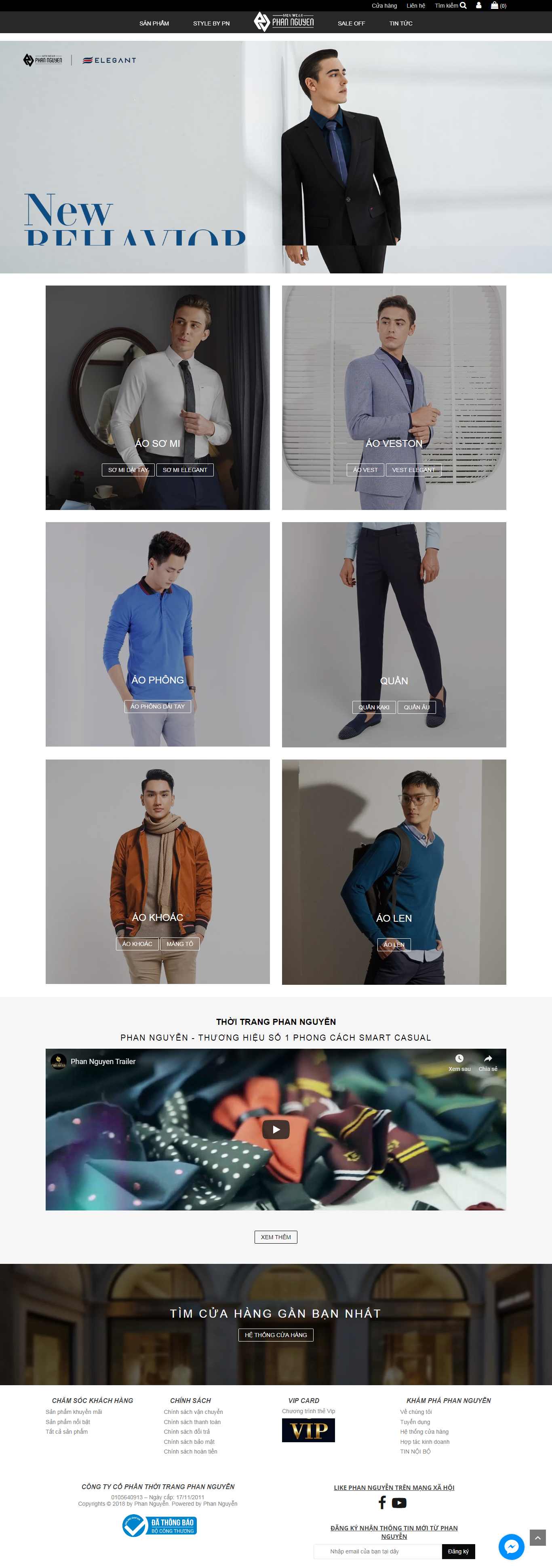 Thiết kế Website shop quần áo - pnf.vn - VietWebGroup.Vn