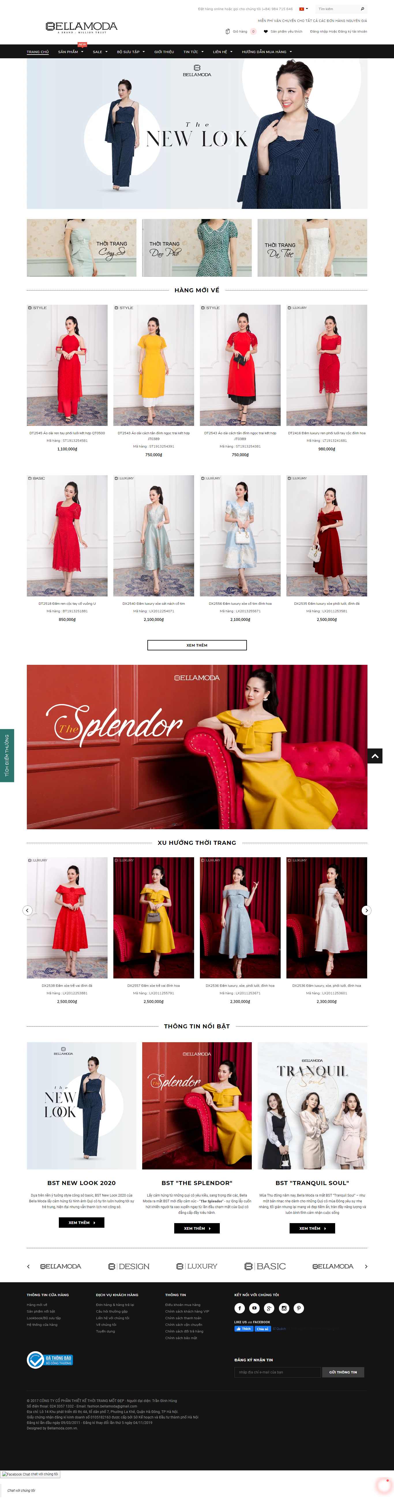 Thiết kế Website shop quần áo - bellamoda.com.vn - VietWebGroup.Vn