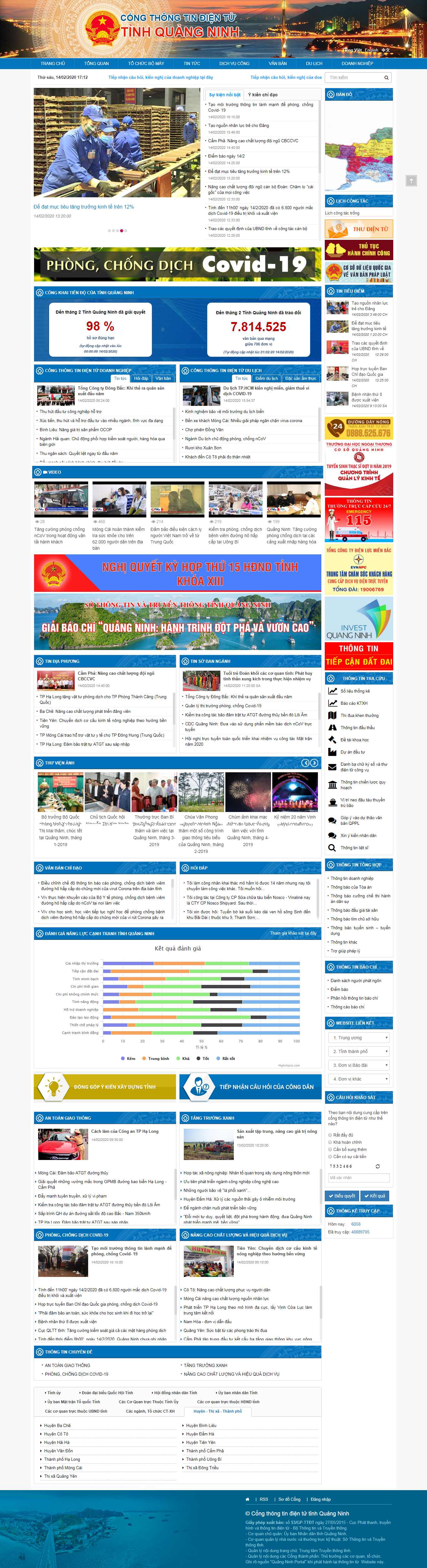 Thiết kế Website cổng thông tin - www.quangninh.gov.vn - VietWebGroup.Vn