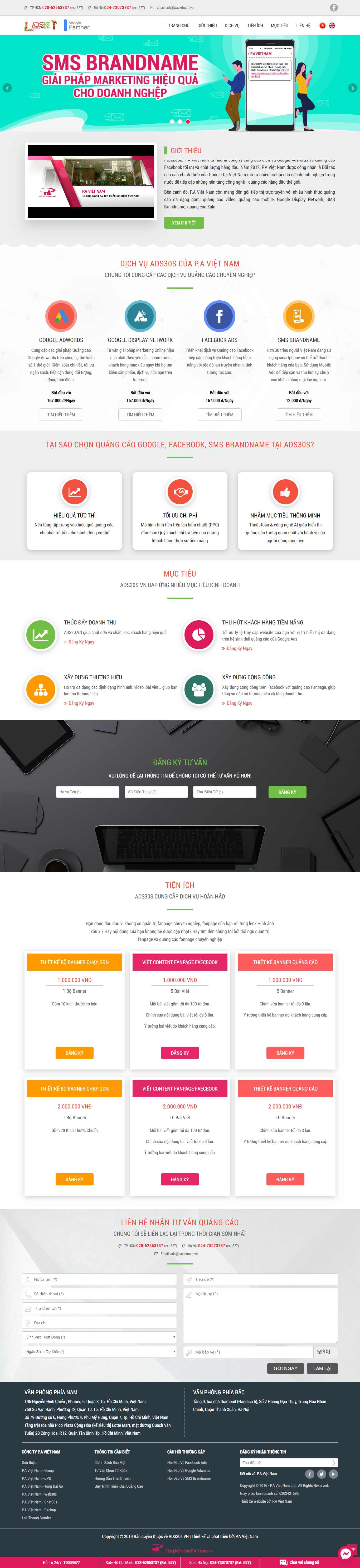 Thiết kế Website quảng cáo google - ads30s.vn - VietWebGroup.Vn