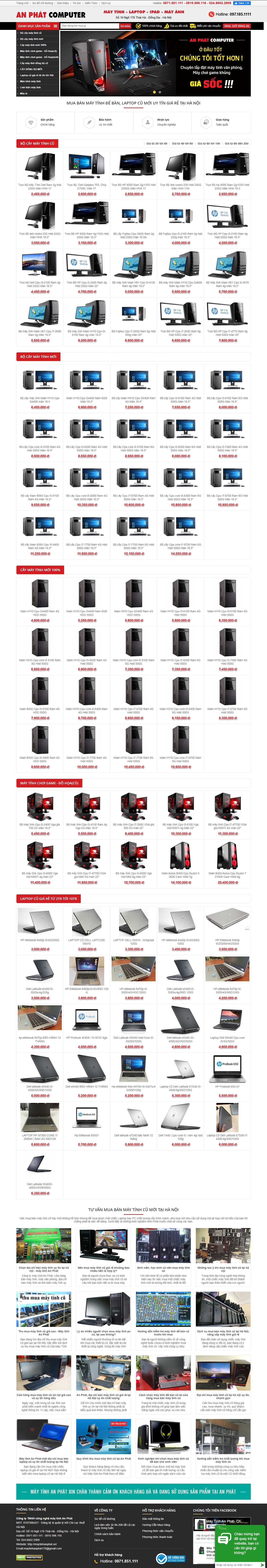 Thiết kế Website bán laptop - maytinhanphat.vn - VietWebGroup.Vn