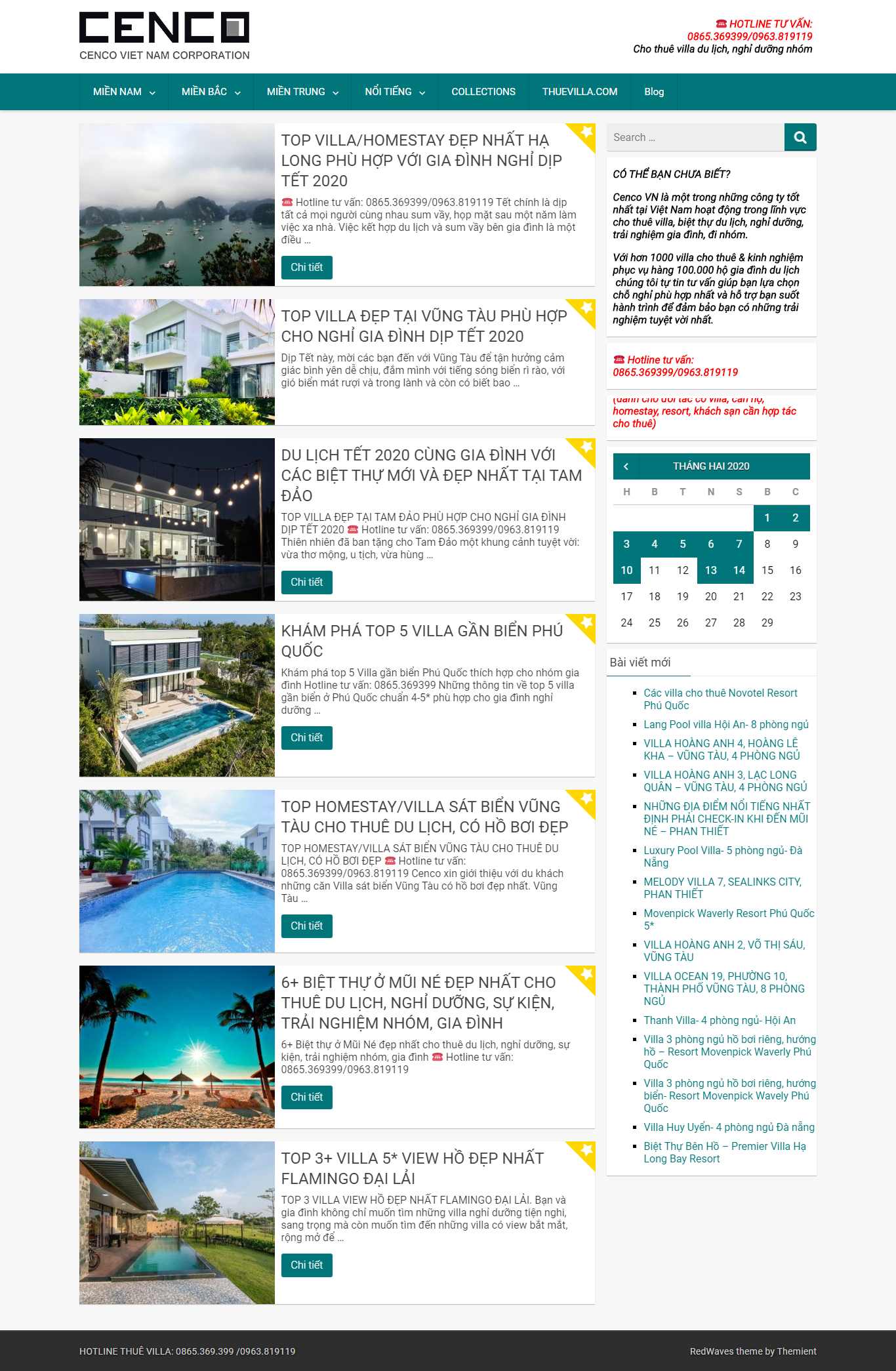 Thiết kế Website bất động sản - thuevilla.com - VietWebGroup.Vn