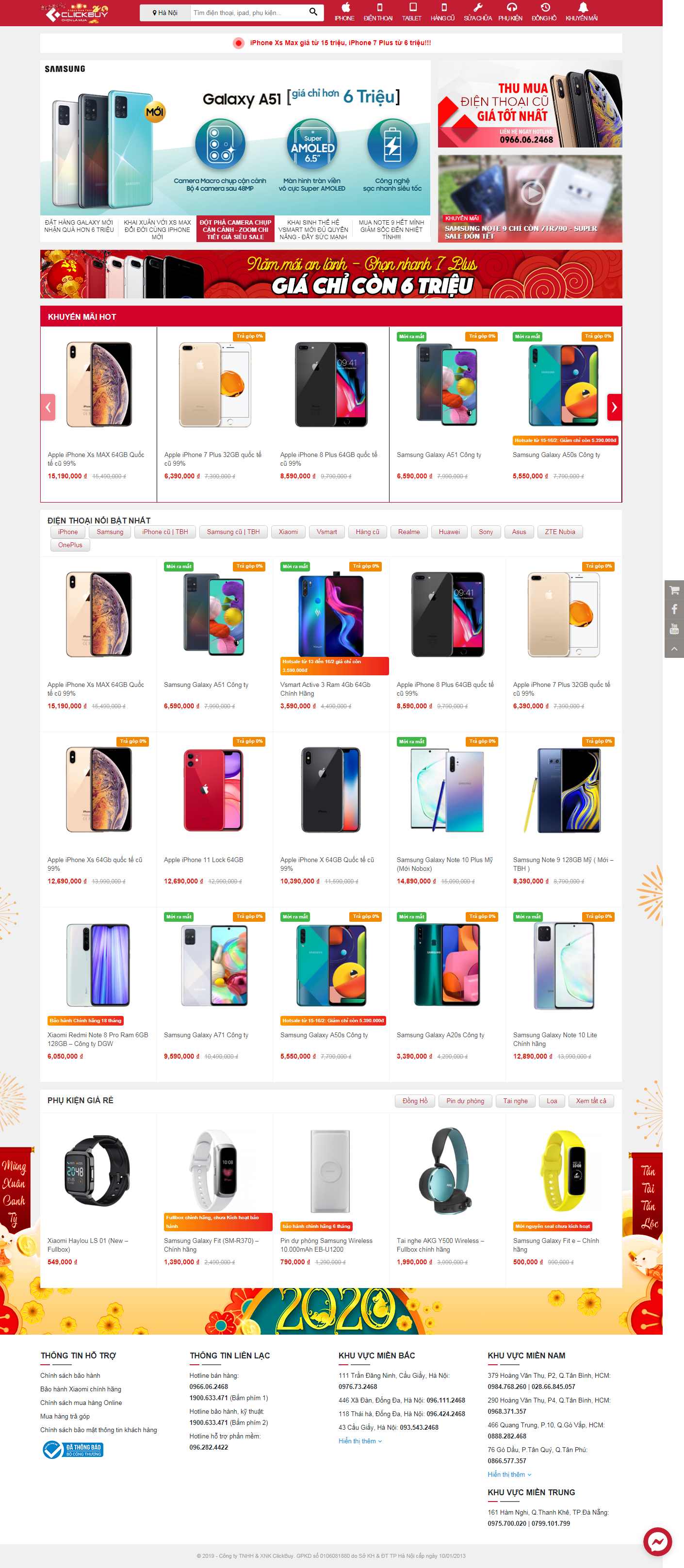 Thiết kế Website bán điện thoại - clickbuy.com.vn - VietWebGroup.Vn