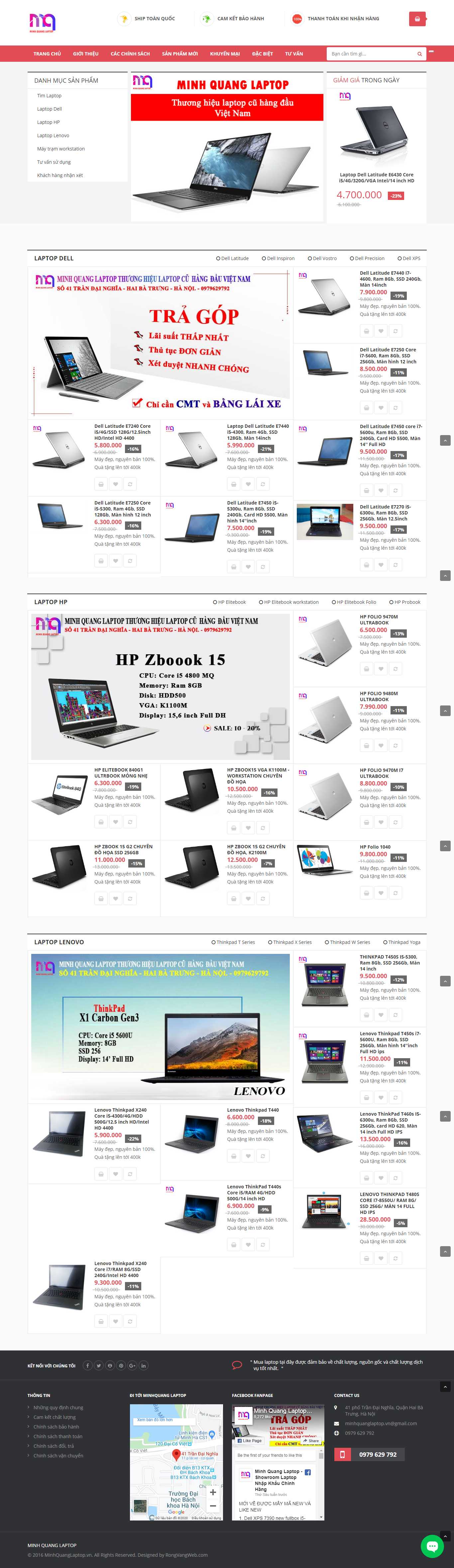 Thiết kế Website hà nội - minhquanglaptop.vn - VietWebGroup.Vn