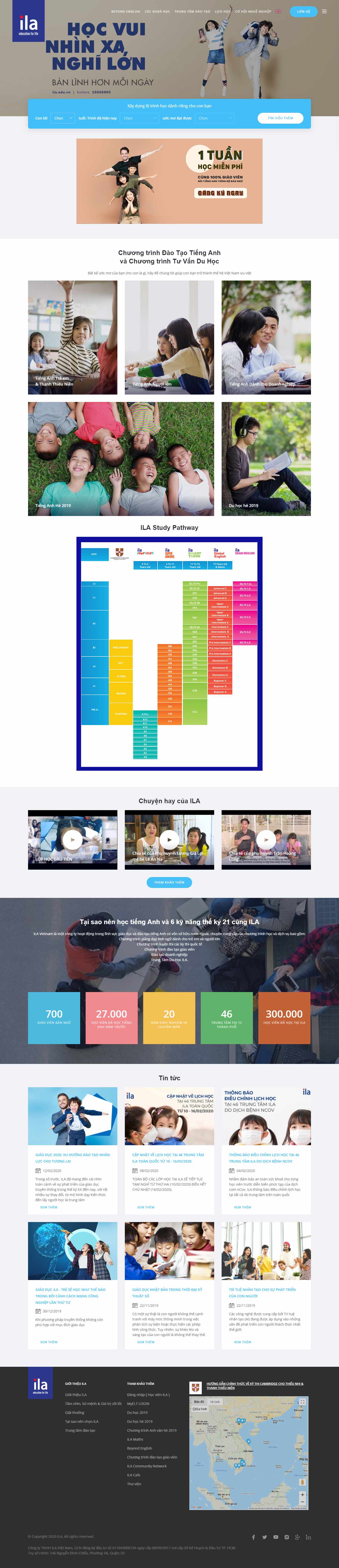 Thiết kế Website trung tâm anh ngữ - ila.edu.vn - VietWebGroup.Vn