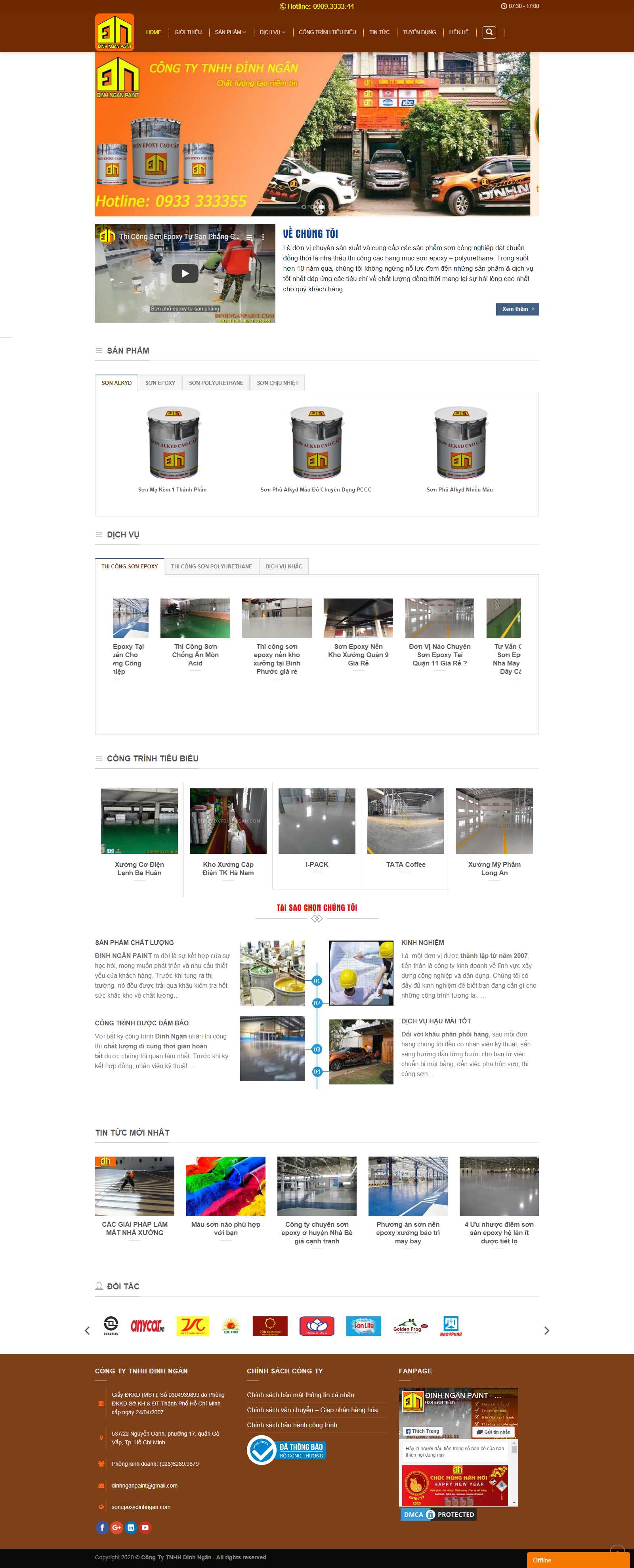 Thiết kế Website bán sơn - sonepoxydinhngan.com - VietWebGroup.Vn