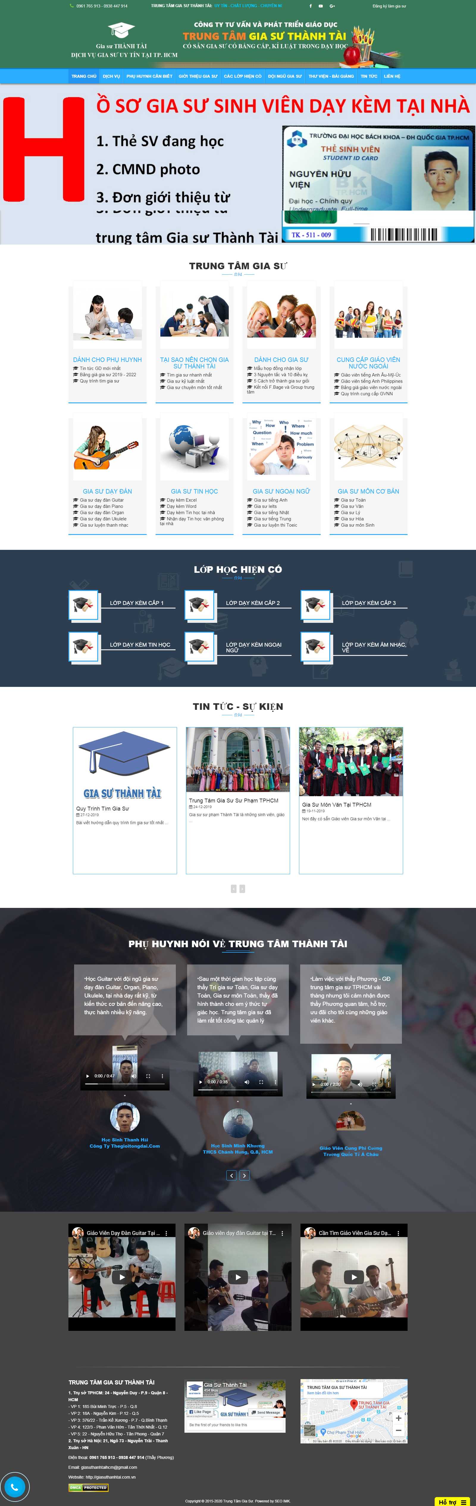 Thiết kế Website trung tâm gia sư - giasuthanhtai.com.vn - VietWebGroup.Vn
