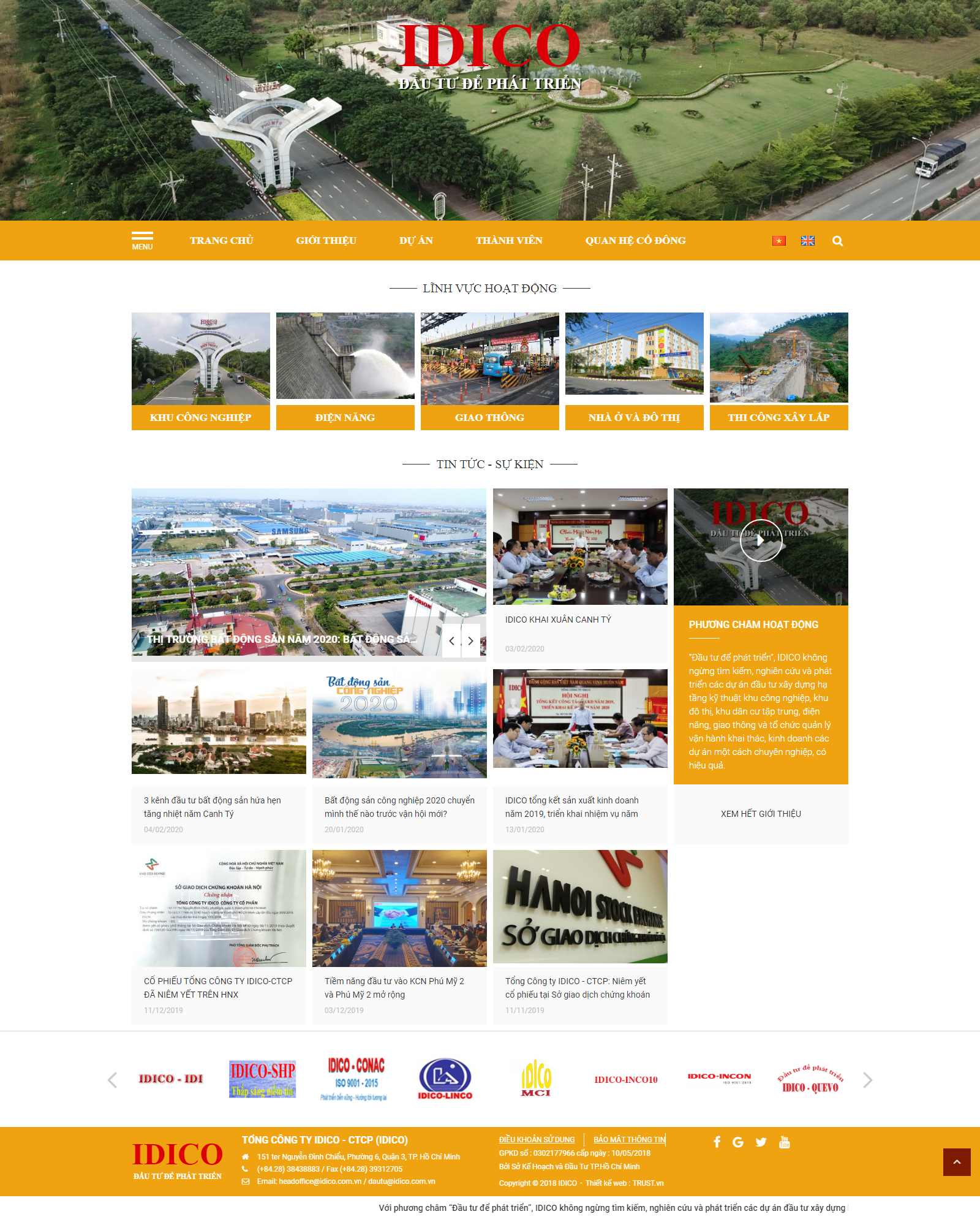 Thiết kế Website khu công nghiệp - www.idico.com.vn - VietWebGroup.Vn