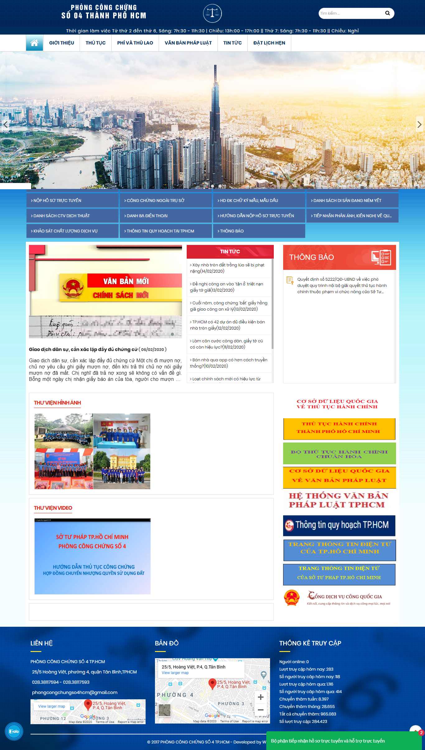 Thiết kế Website công chứng - phongcongchung4tphcm.vn - VietWebGroup.Vn