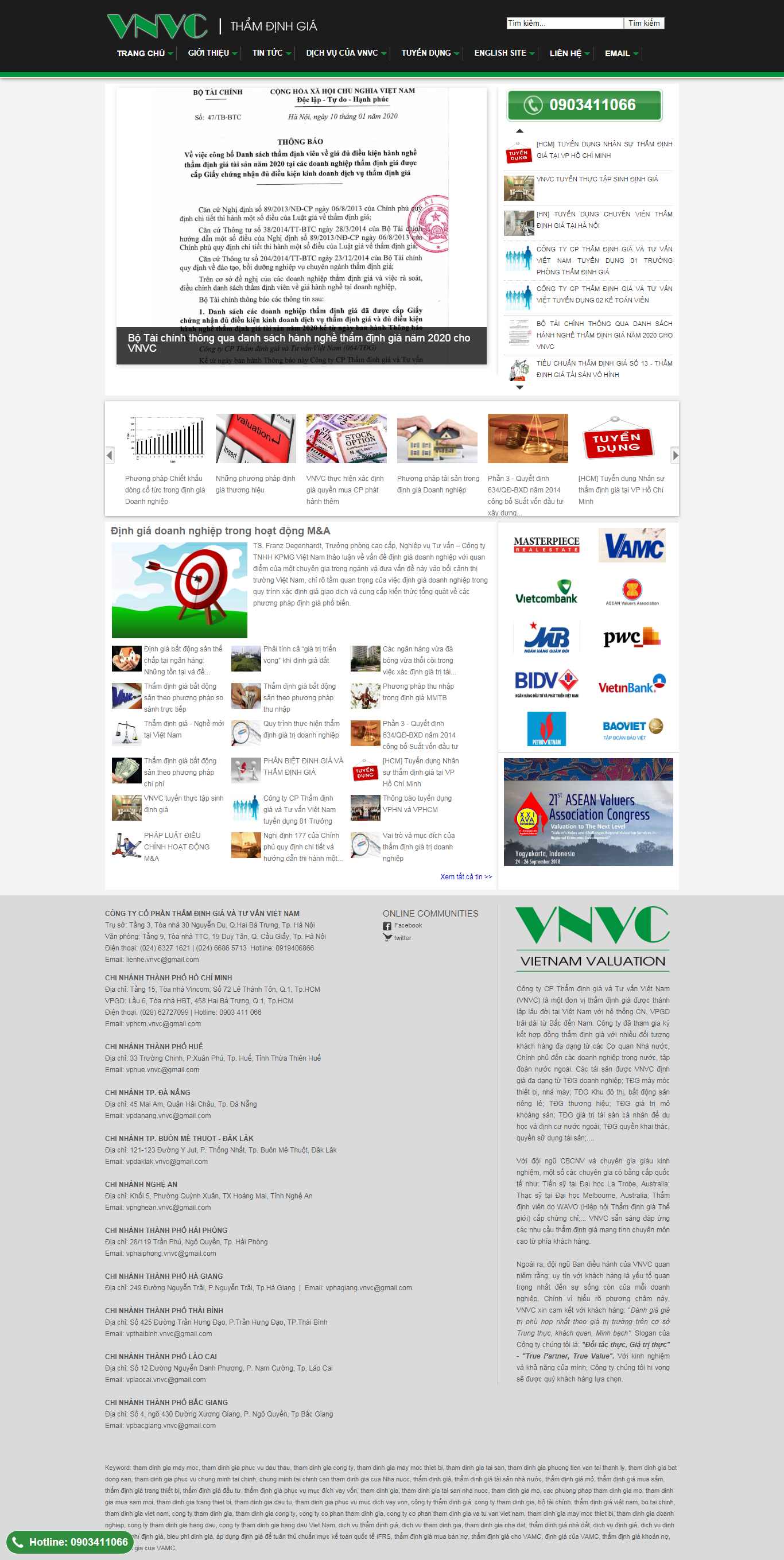 Thiết kế Website thẩm định sản phẩm - vnvc.com.vn - VietWebGroup.Vn