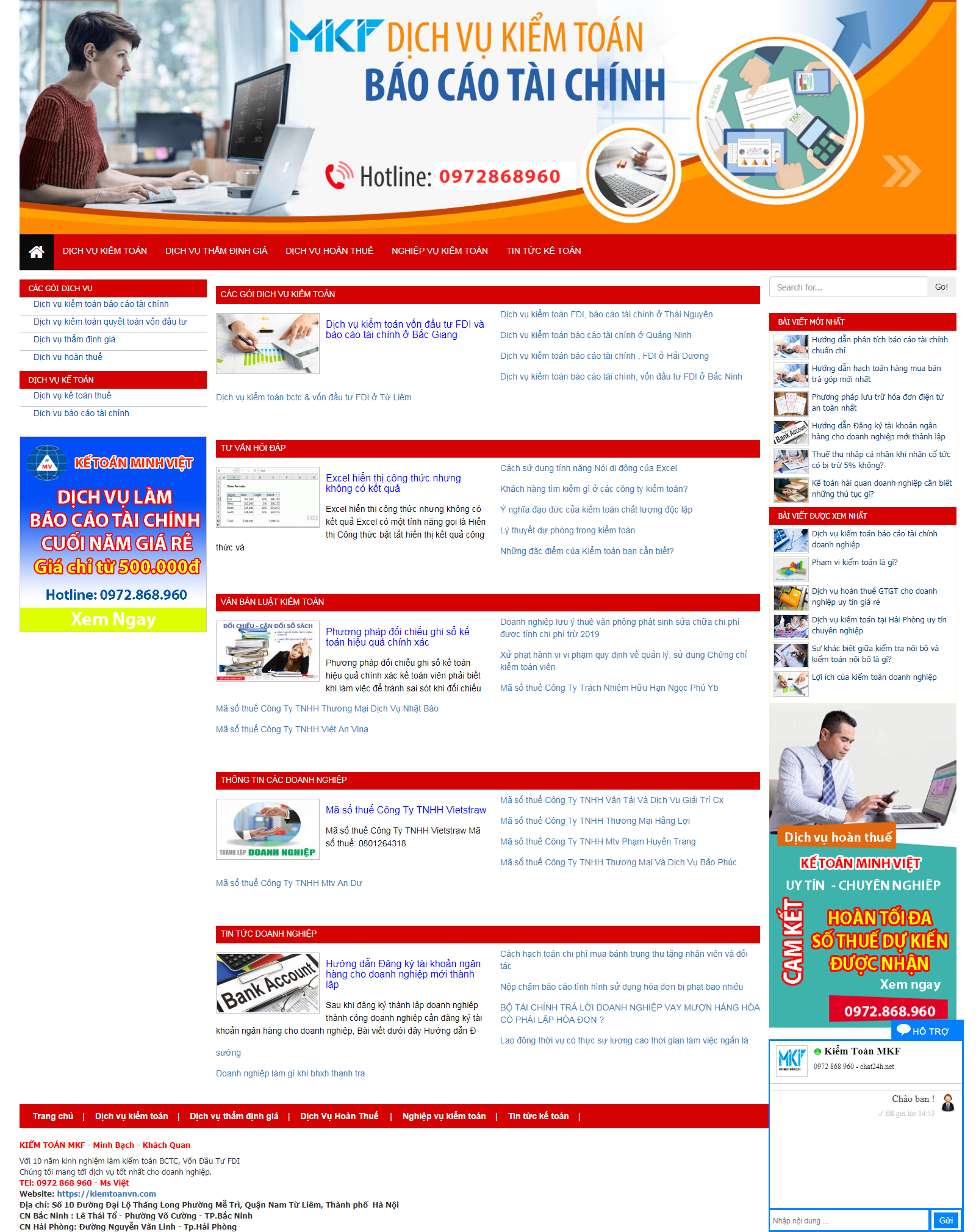 Thiết kế Website kiểm toán - kiemtoanvn.com - VietWebGroup.Vn