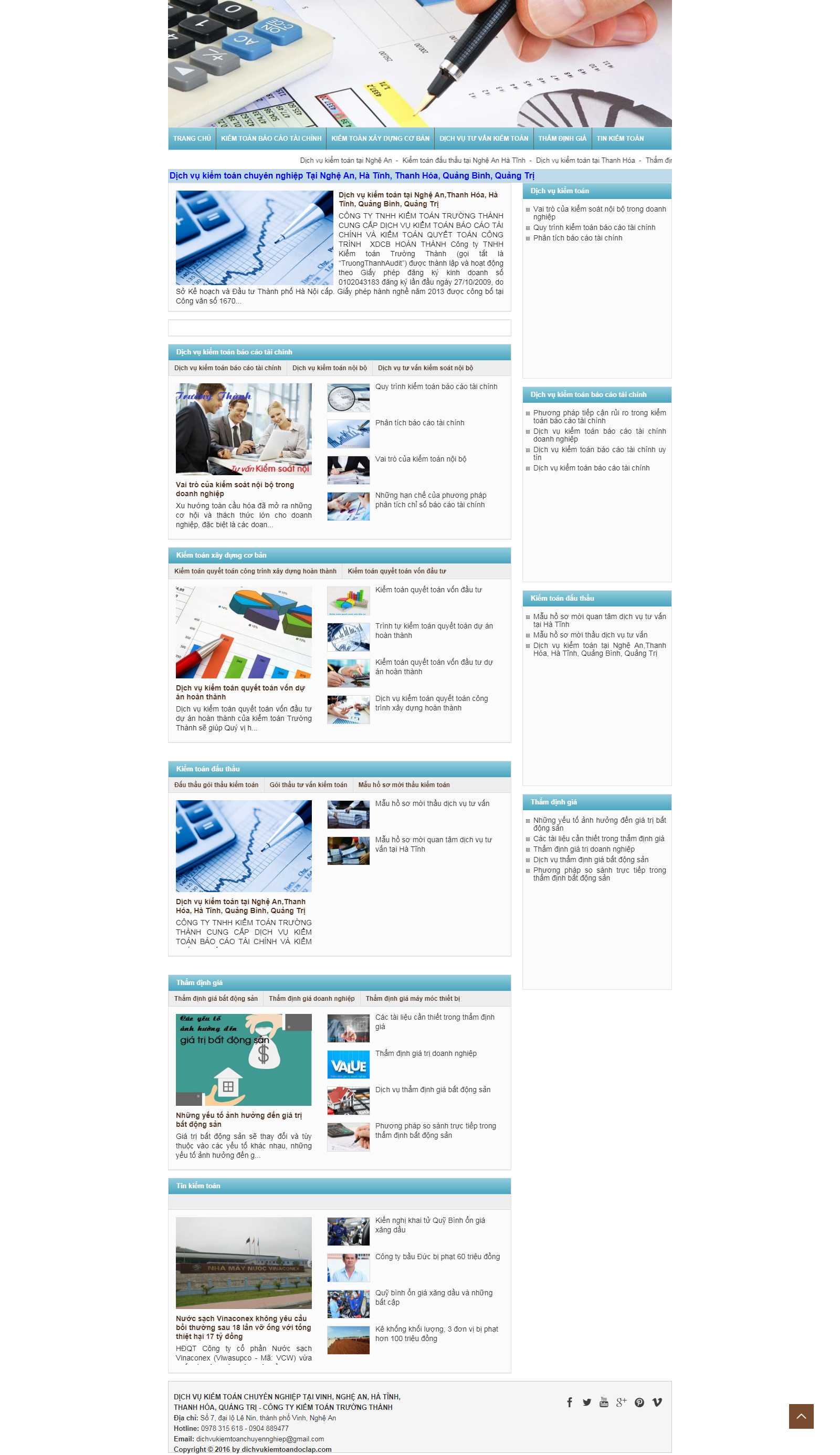Thiết kế Website kiểm toán - dichvukiemtoandoclap.com - VietWebGroup.Vn