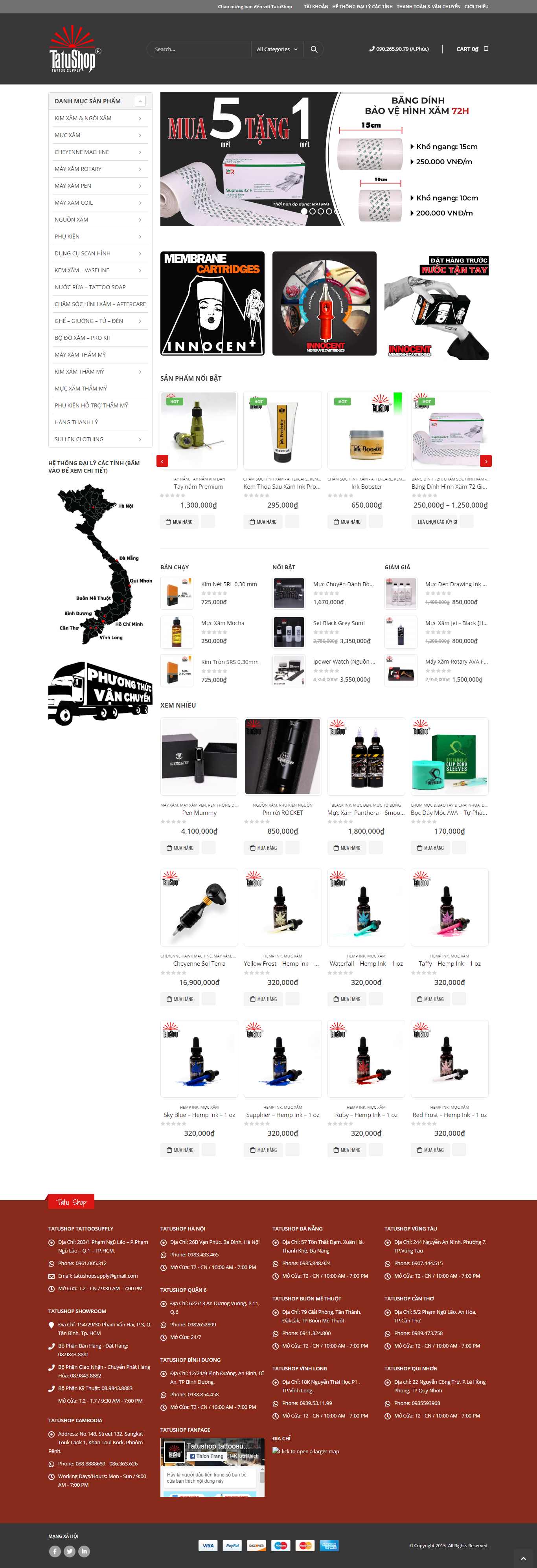 Thiết kế Website dịch vụ phun săm - tatushop.com - VietWebGroup.Vn