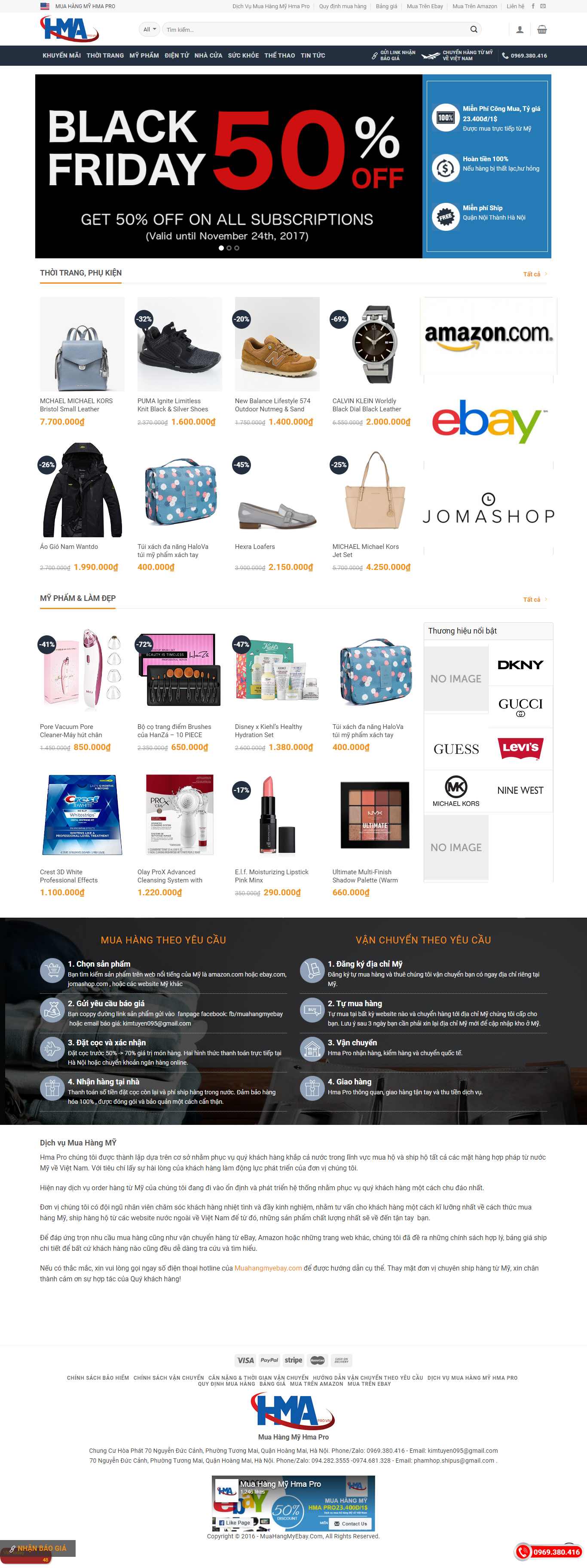 Thiết kế Website hàng xách tay - www.muahangmyebay.com - VietWebGroup.Vn