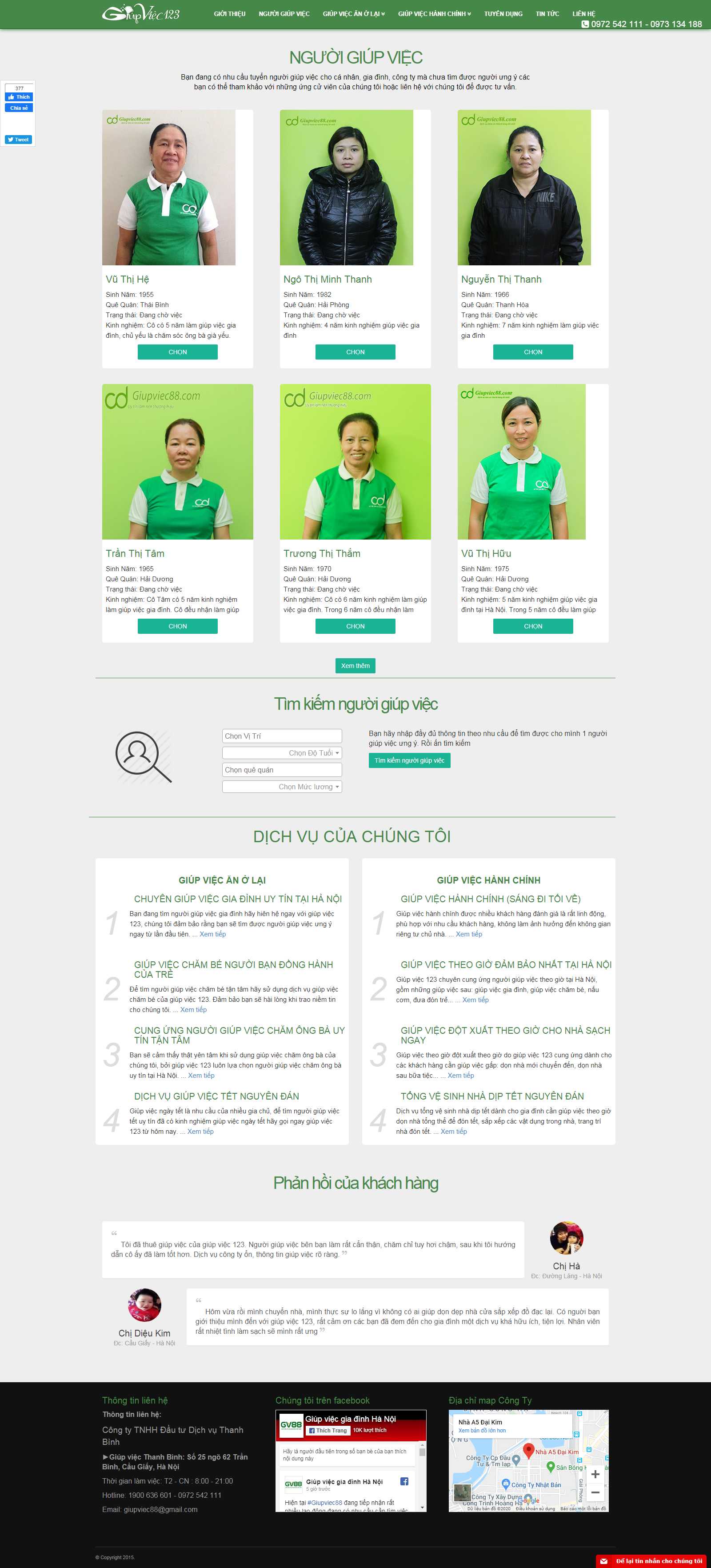 Thiết kế Website giúp việc - giupviec123.net - VietWebGroup.Vn