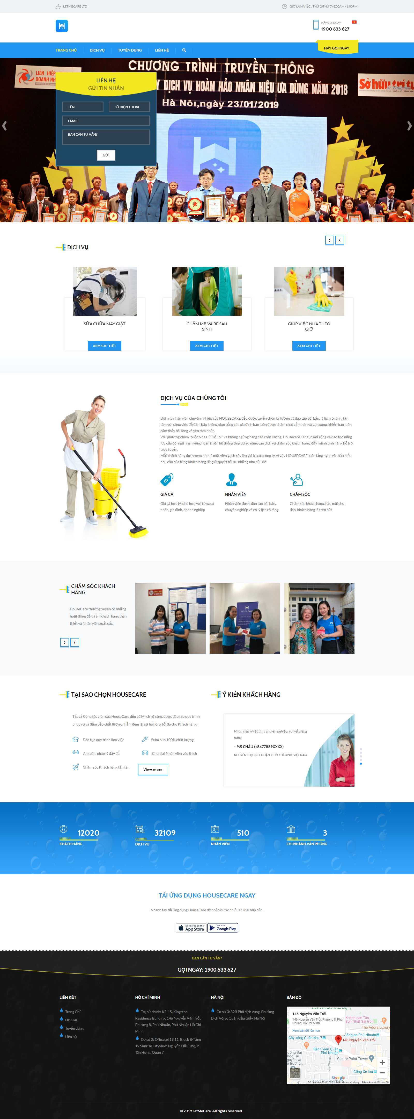 Thiết kế Website giúp việc - www.letmecare.vn - VietWebGroup.Vn