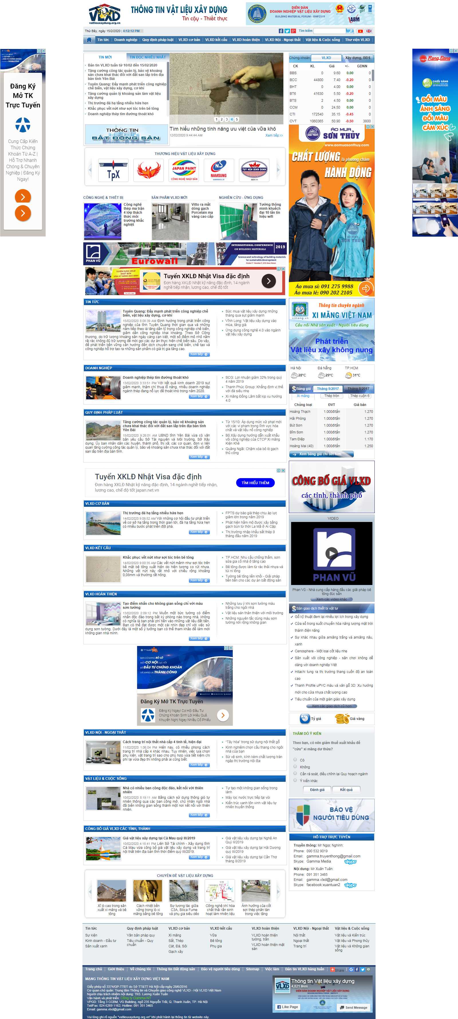 Thiết kế Website vật liệu xây dựng - www.hoivlxdvn.org.vn - VietWebGroup.Vn
