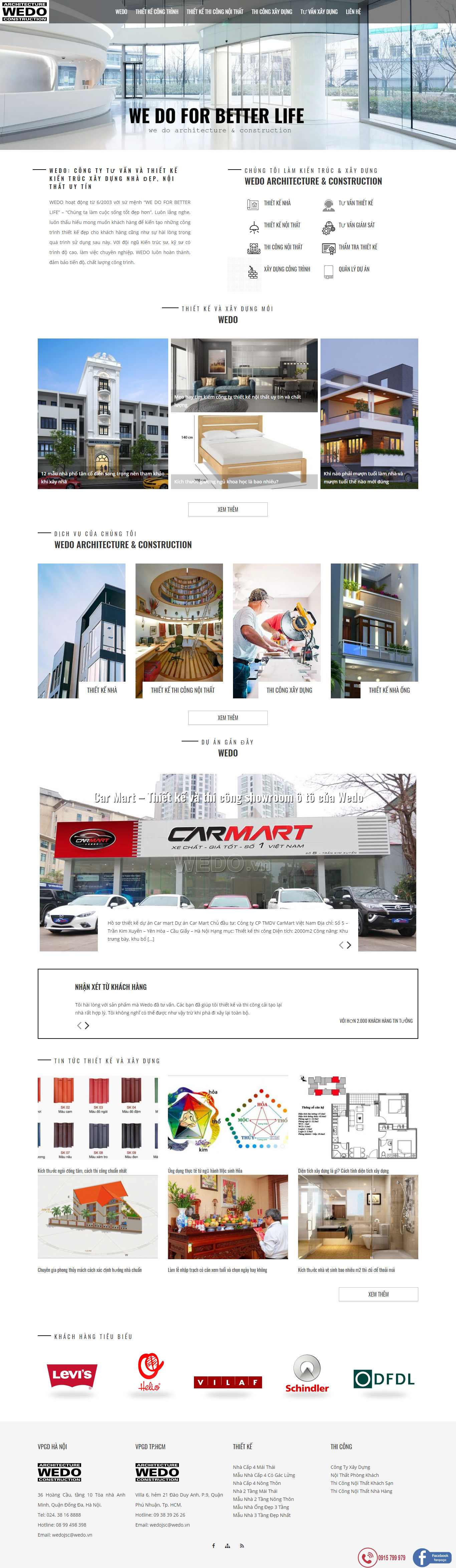 Thiết kế Website công ty xây dựng - wedo.vn - VietWebGroup.Vn
