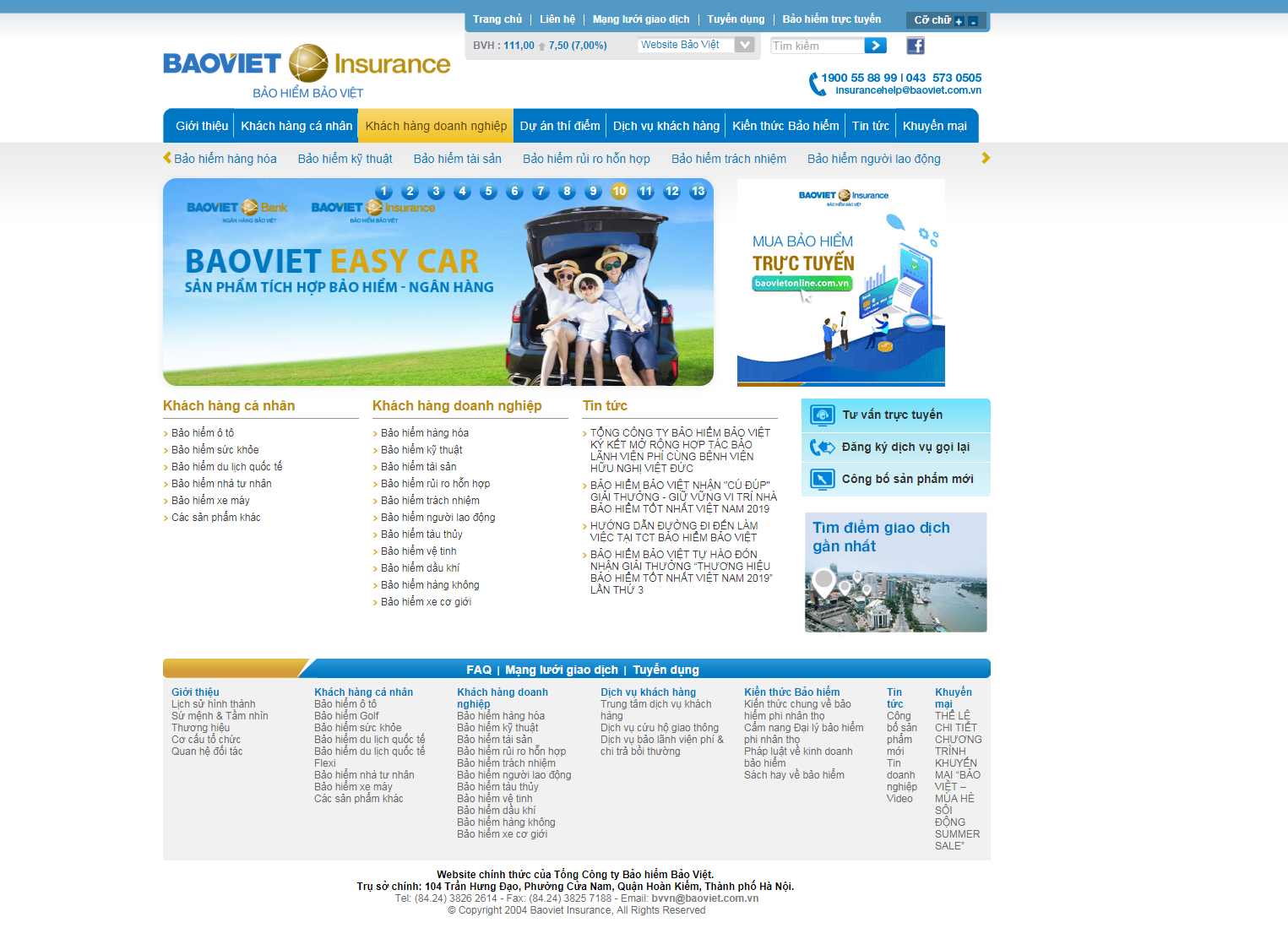 Thiết kế Website công ty bảo hiểm - www.baoviet.com.vn - VietWebGroup.Vn