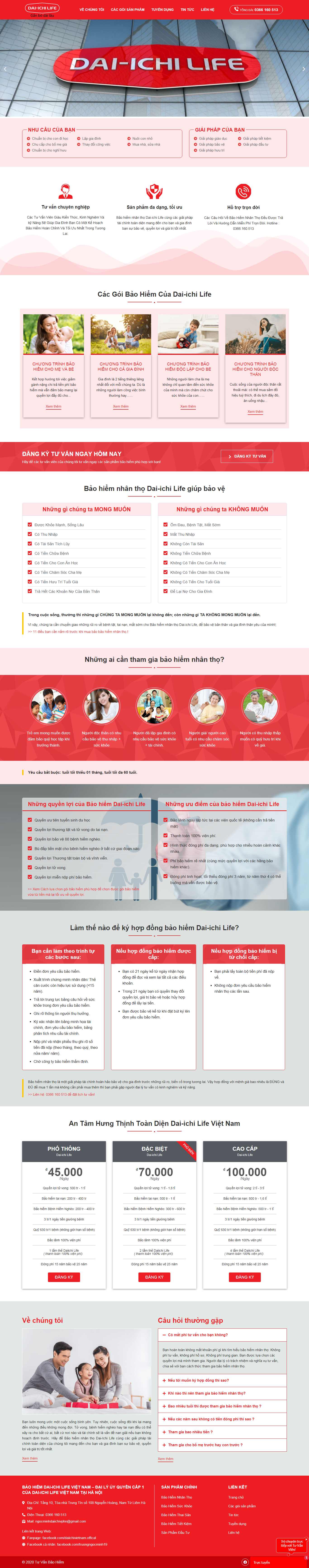 Thiết kế Website công ty bảo hiểm - daiichivietnam.vn - VietWebGroup.Vn