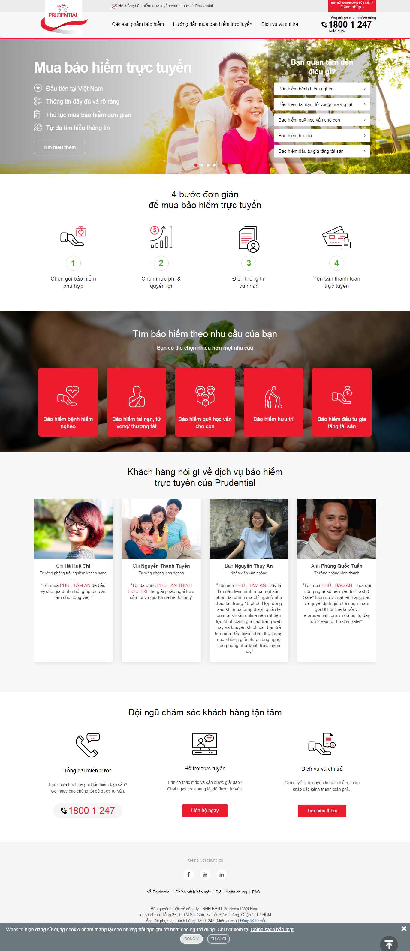 Thiết kế Website công ty bảo hiểm - e.prudential.com.vn - VietWebGroup.Vn
