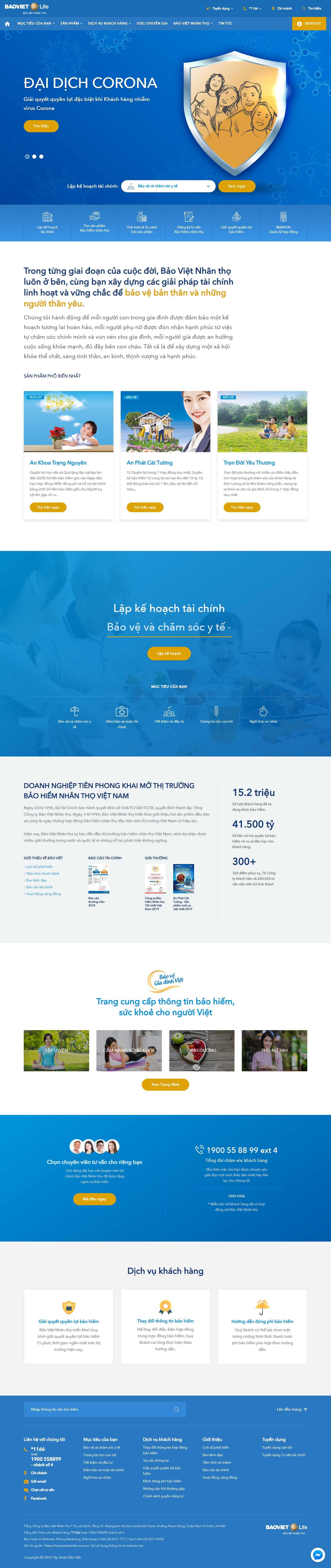 Thiết kế Website công ty bảo hiểm - www.baovietnhantho.com.vn - VietWebGroup.Vn