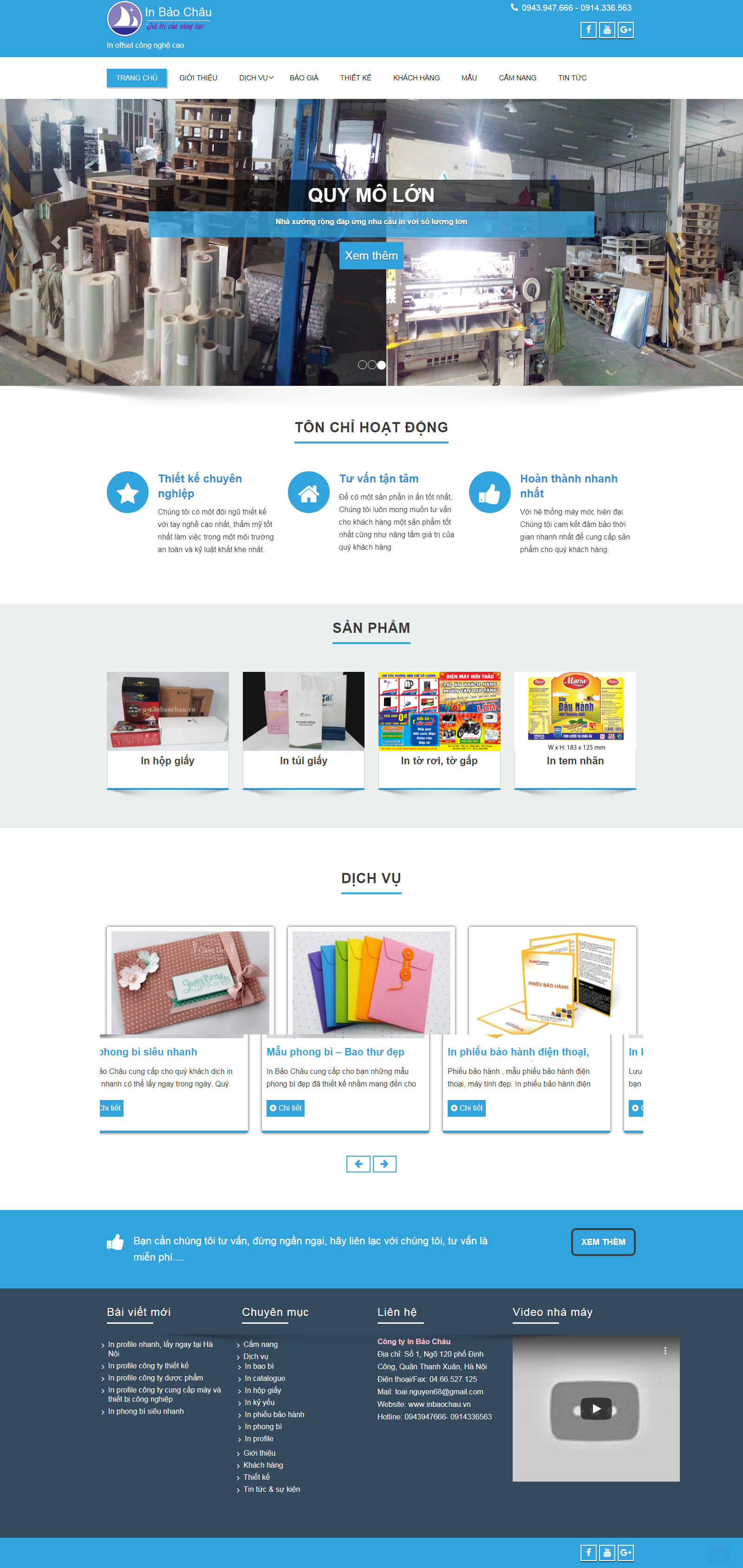 Thiết kế Website chuẩn seo - inbaochau.vn - VietWebGroup.Vn