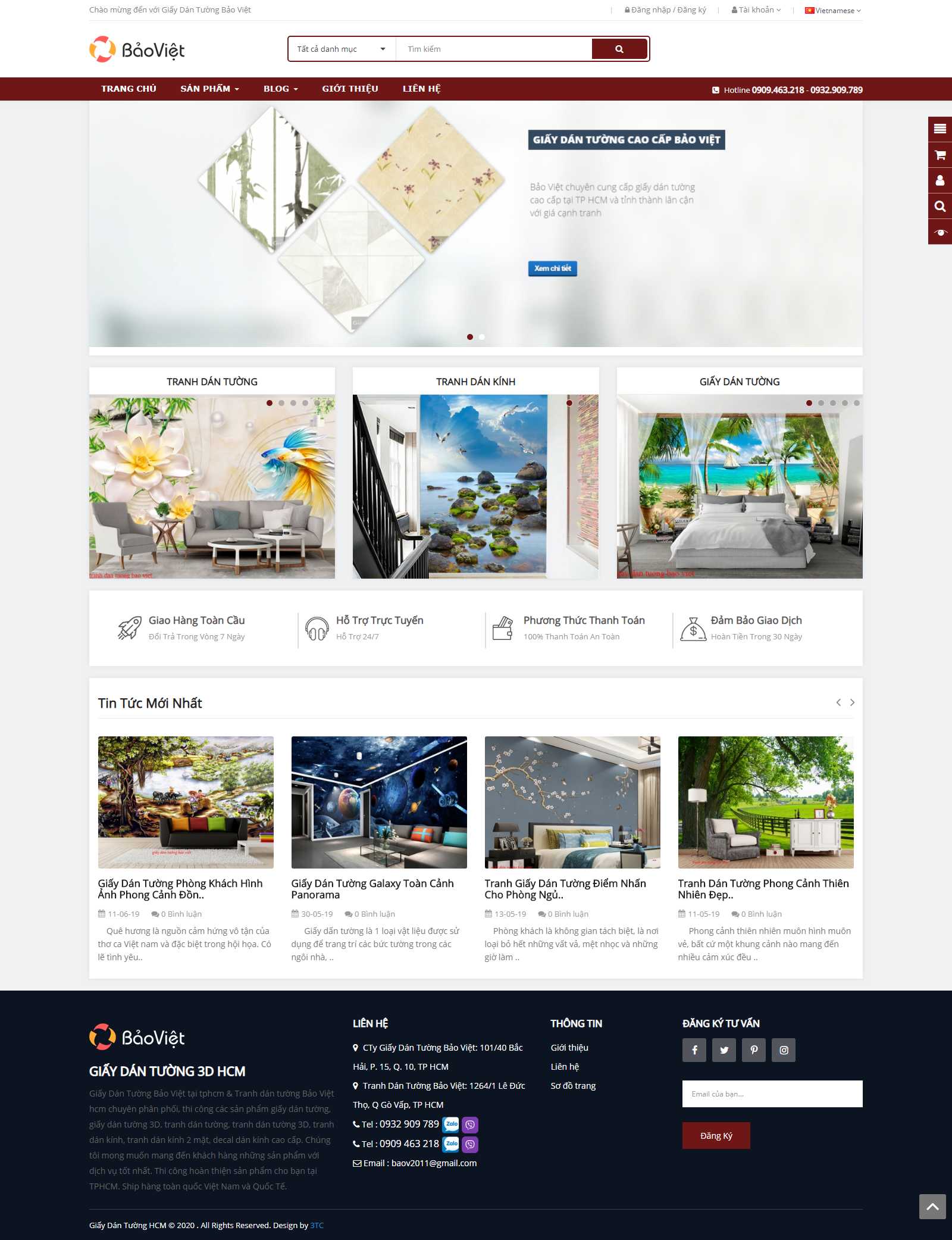 Thiết kế Website shop - giaydantuonghcm.net - VietWebGroup.Vn
