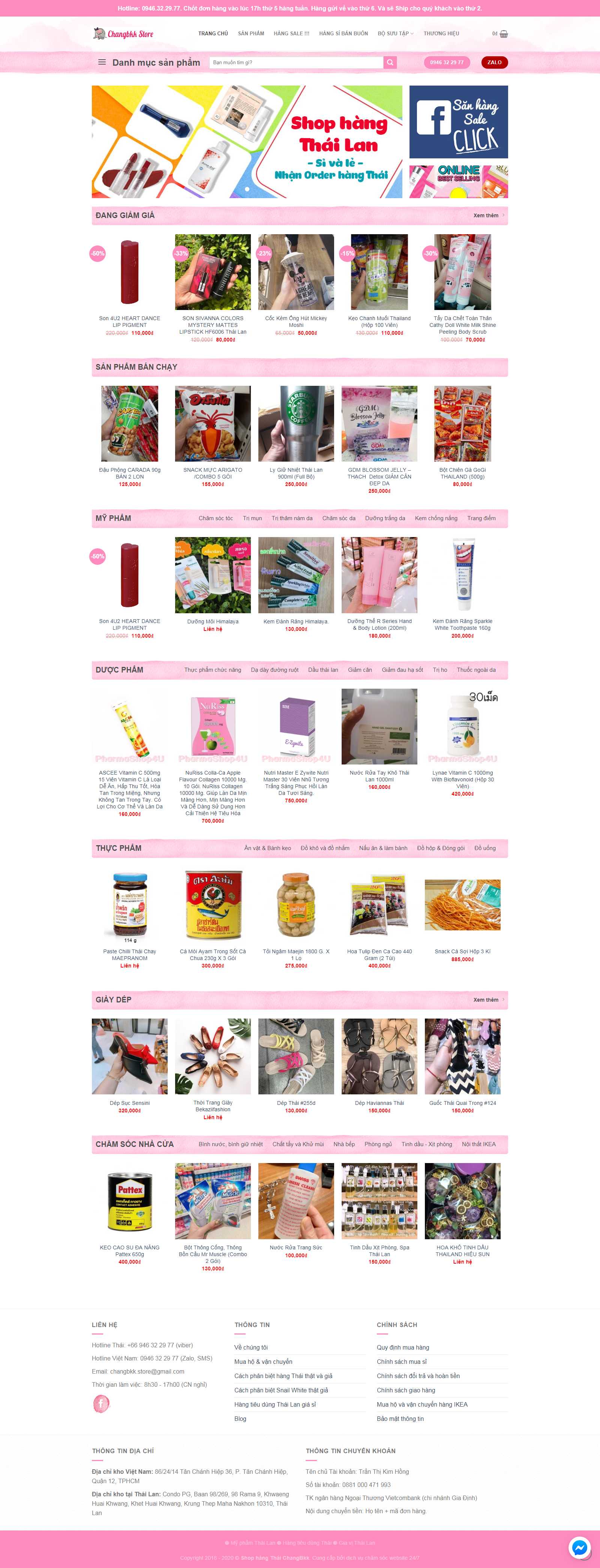 Thiết kế Website bình giữ nhiệt - changbkk.com - VietWebGroup.Vn