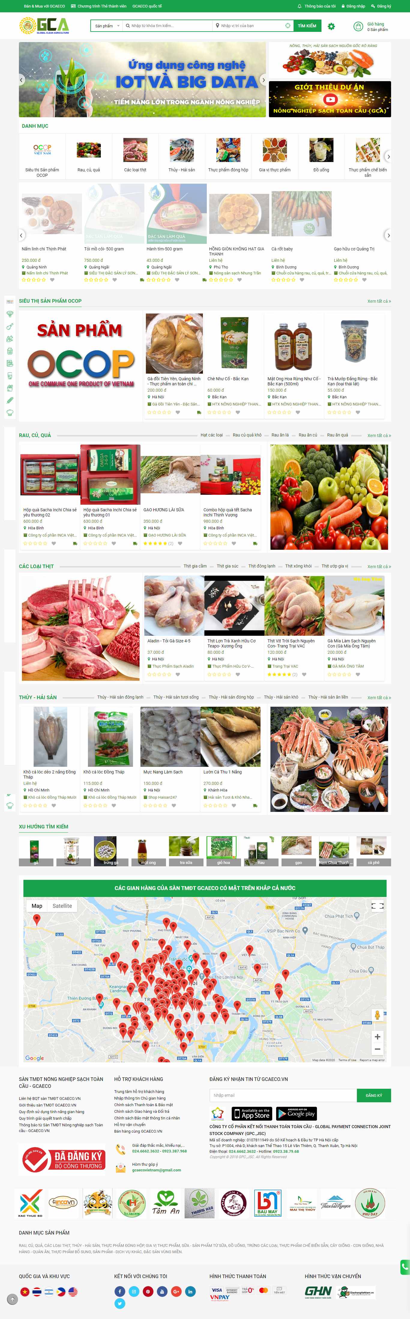 Thiết kế Website thực phẩm sạch - gcaeco.vn - VietWebGroup.Vn