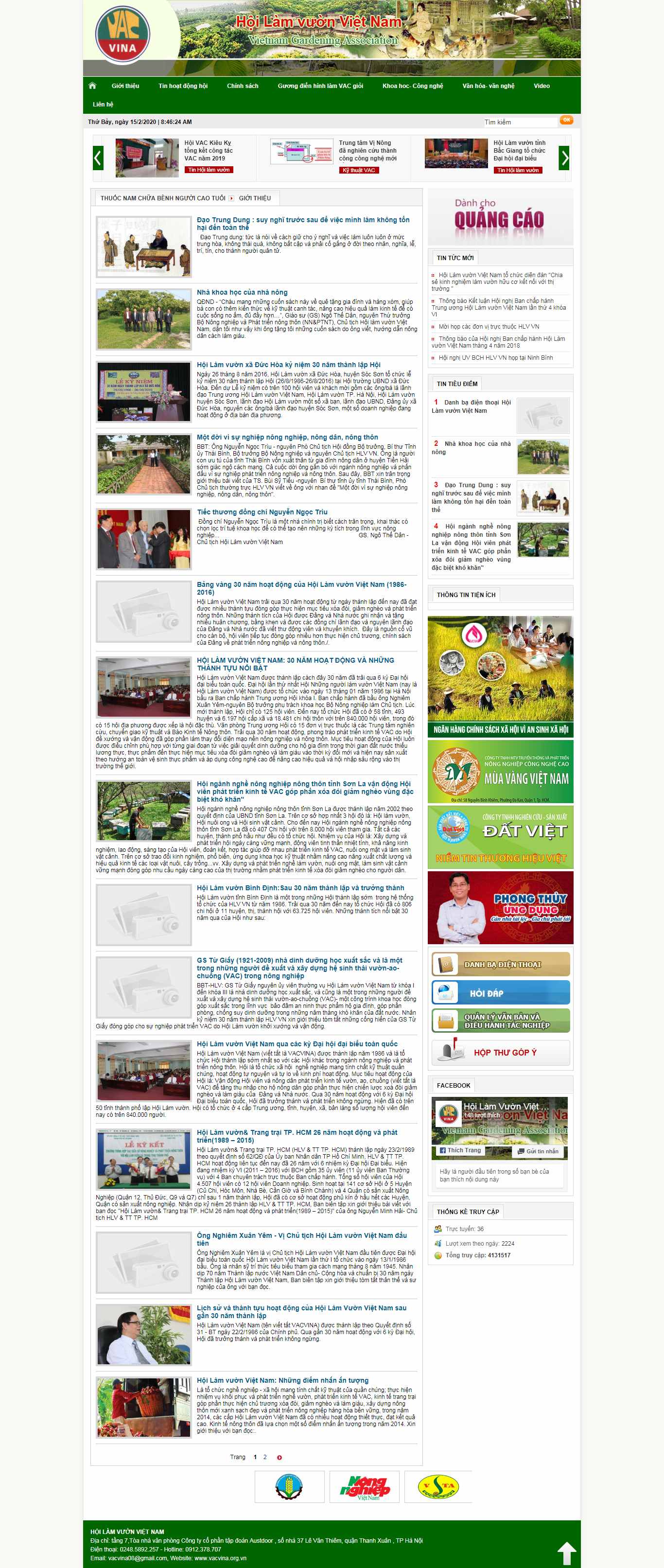 Thiết kế Website nông sản - www.vacvina.org.vn - VietWebGroup.Vn