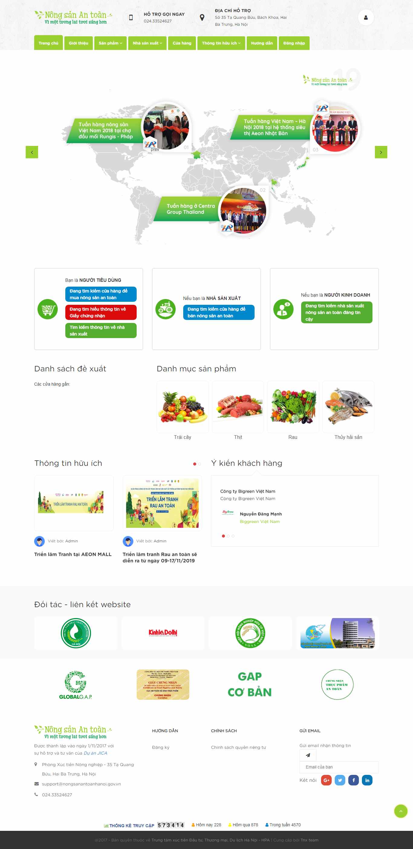 Thiết kế Website nông sản - nongsanantoanhanoi.gov.vn - VietWebGroup.Vn