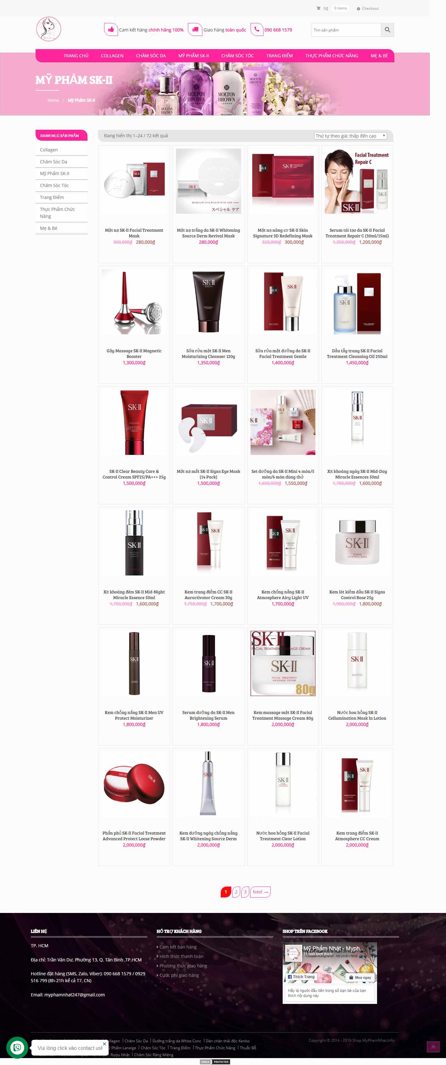 Thiết kế Website mỹ phẩm - myphamnhat.info - VietWebGroup.Vn