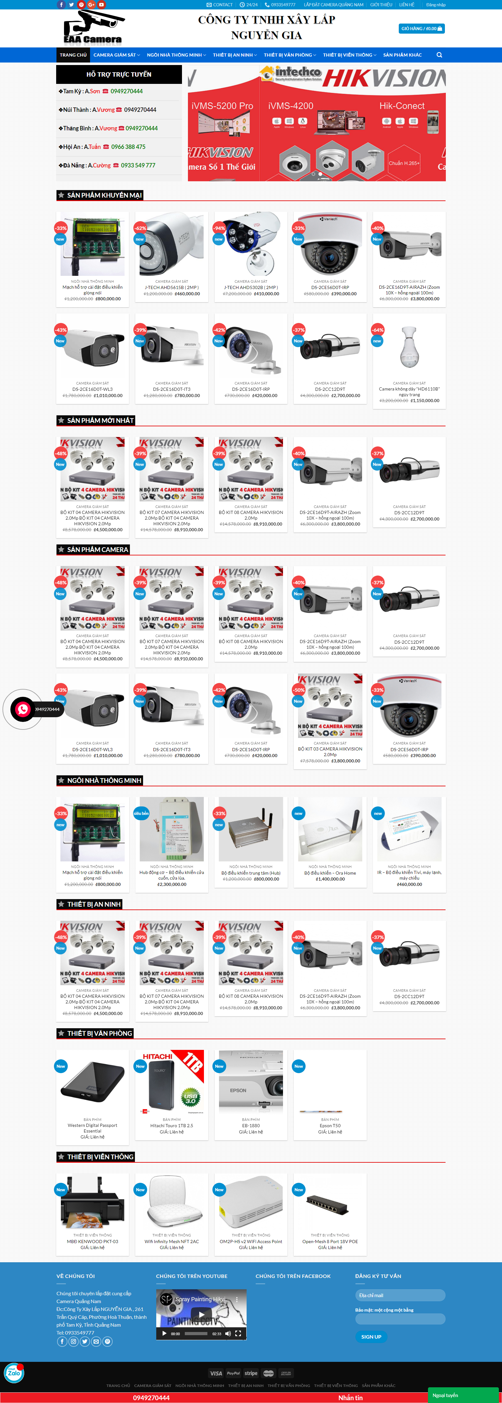 Thiết kế Website lắp đặt camera - lapdatcameraquangnam.com - VietWebGroup.Vn