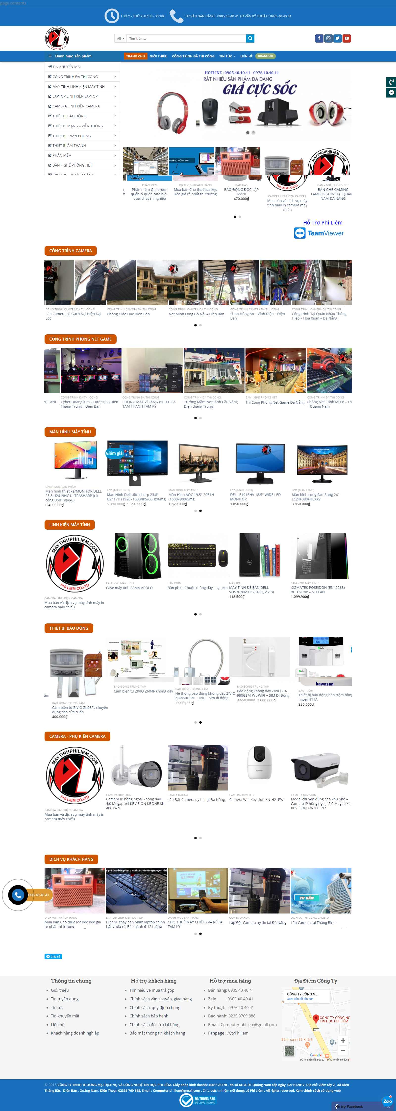 Thiết kế Website lắp đặt camera - maytinhphiliem.com - VietWebGroup.Vn