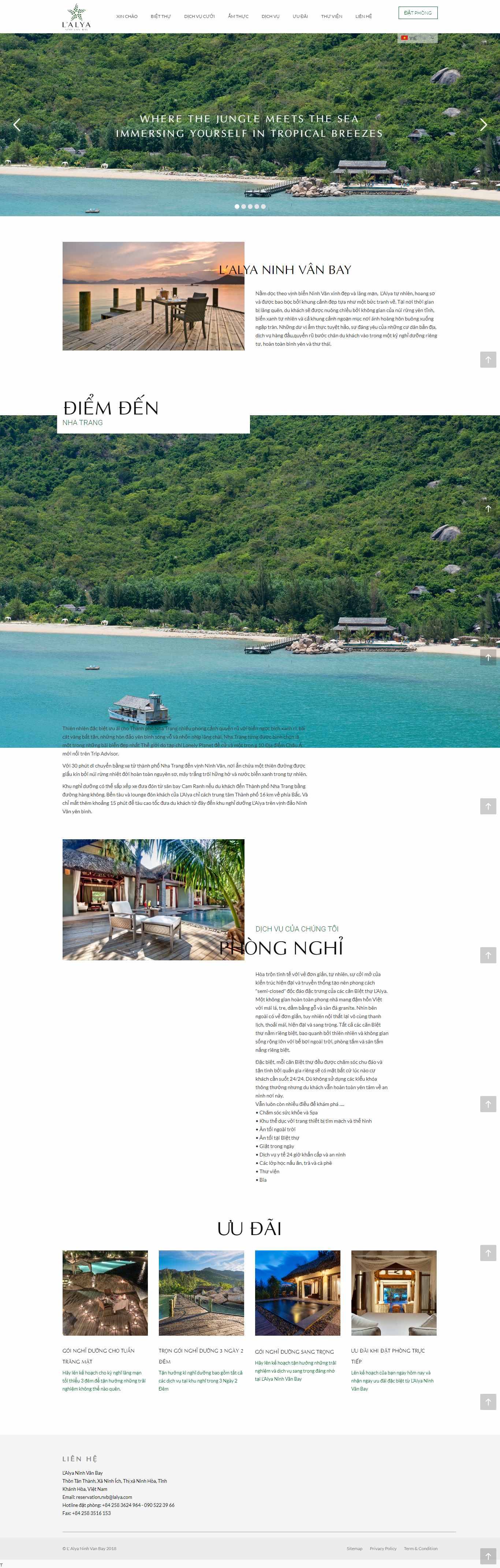 Thiết kế Website resort - lalyana.com - VietWebGroup.Vn