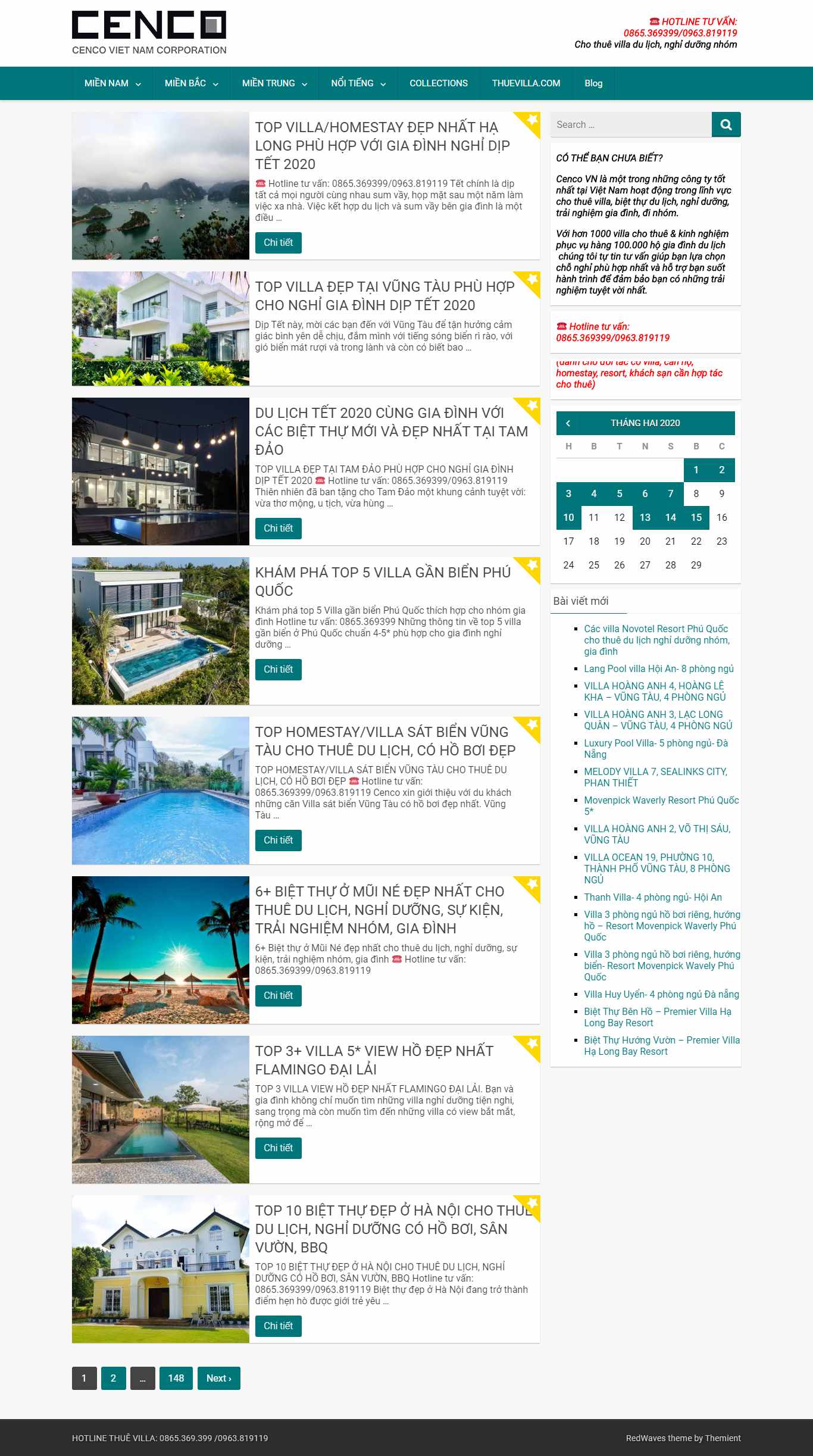 Thiết kế Website resort - thuevilla.com - VietWebGroup.Vn