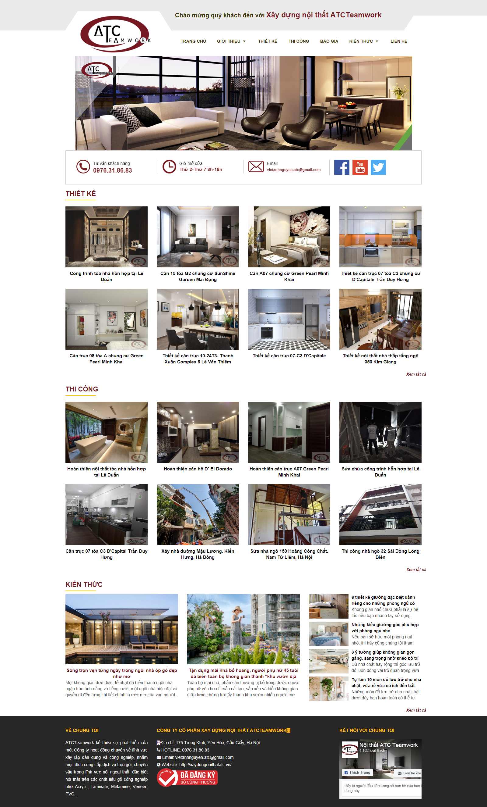 Thiết kế Website xây dựng - xaydungnoithatatc.vn - VietWebGroup.Vn