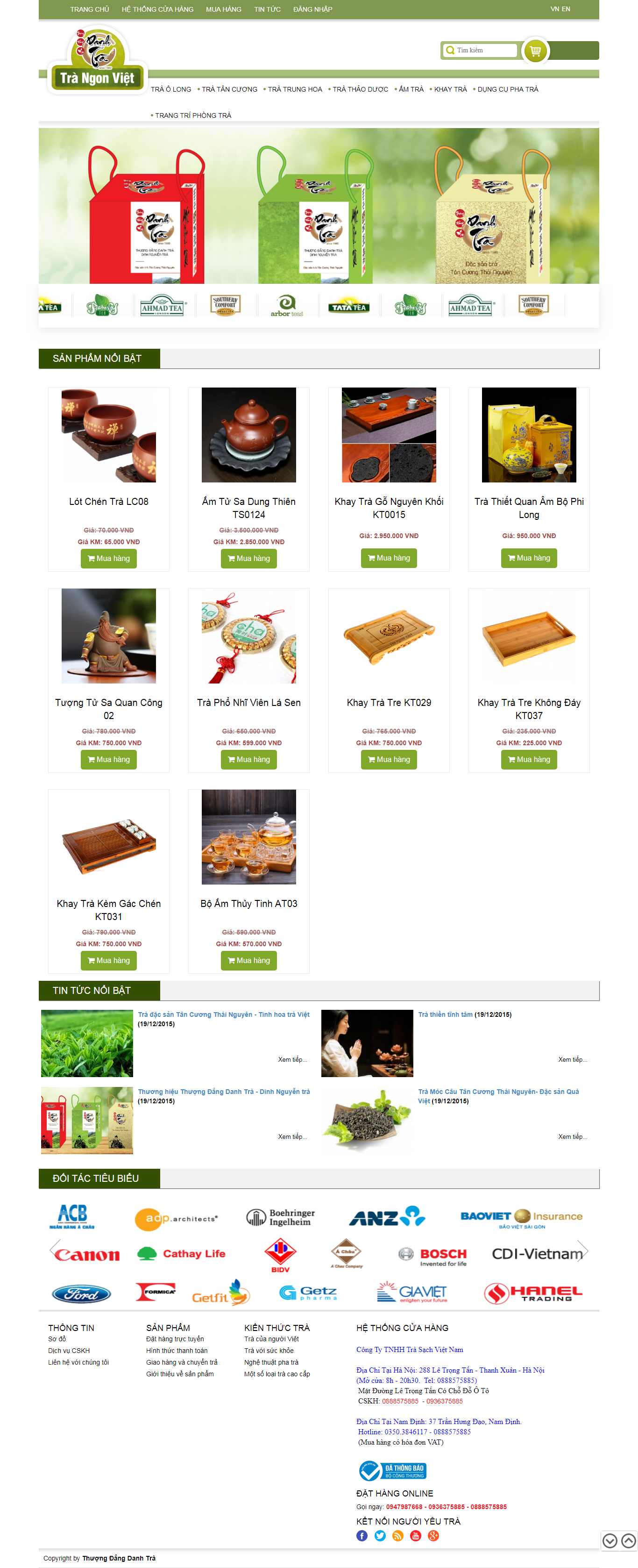 Thiết kế Website chè thái nguyên - trangonviet.com.vn - VietWebGroup.Vn