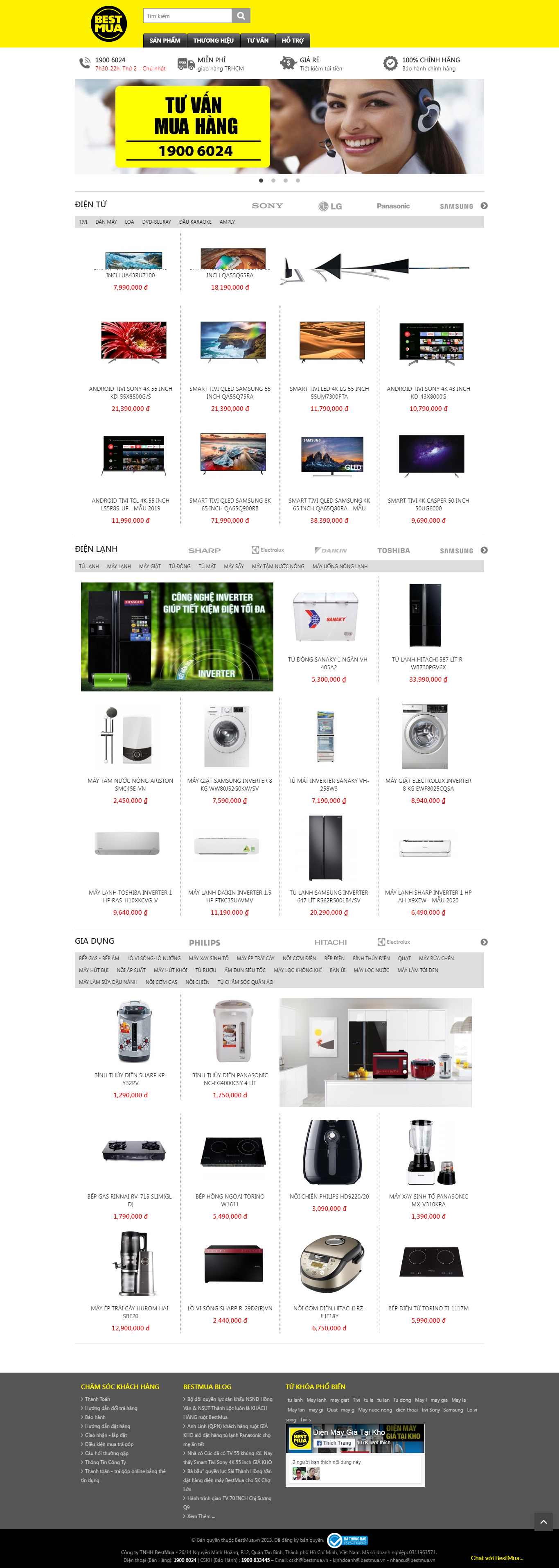 Thiết kế Website điện máy - bestmua.vn - VietWebGroup.Vn
