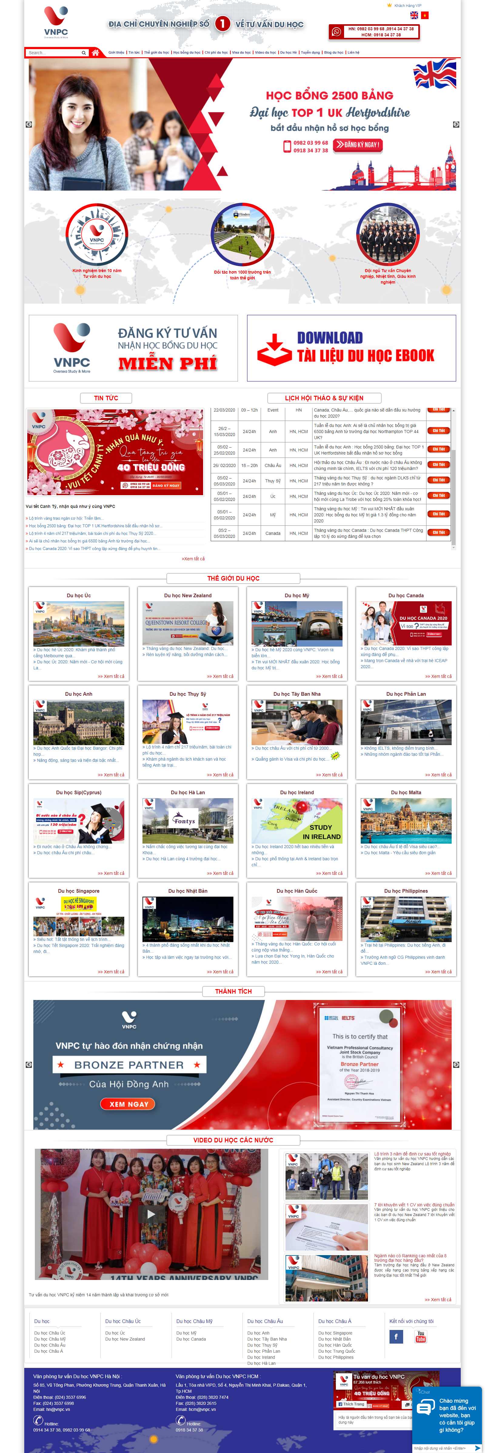 Thiết kế Website du học nhật bản - vnpc.vn - VietWebGroup.Vn