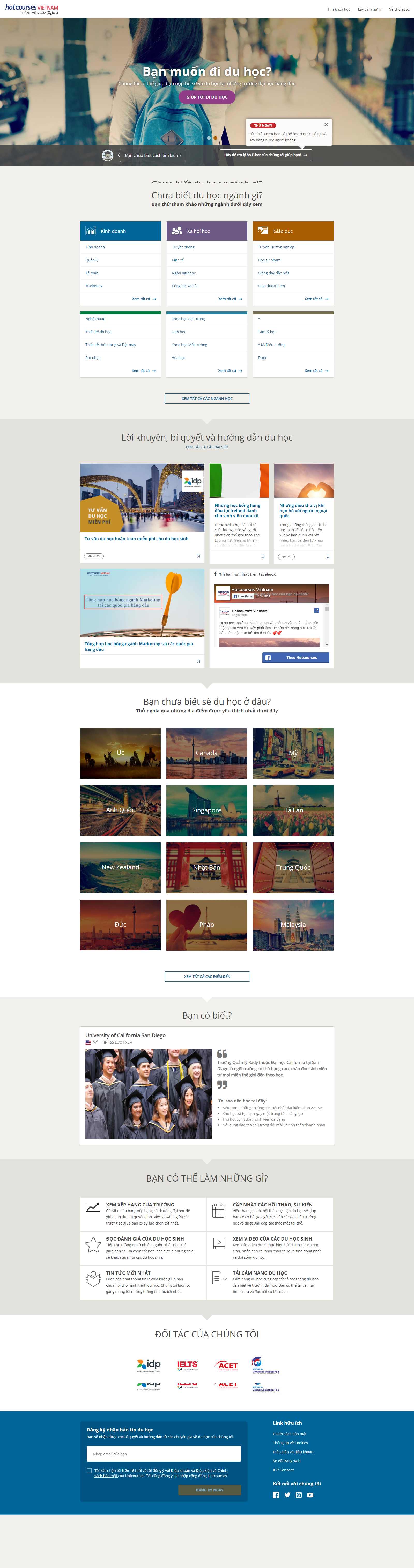 Thiết kế Website du học nhật bản - www.hotcourses.vn - VietWebGroup.Vn