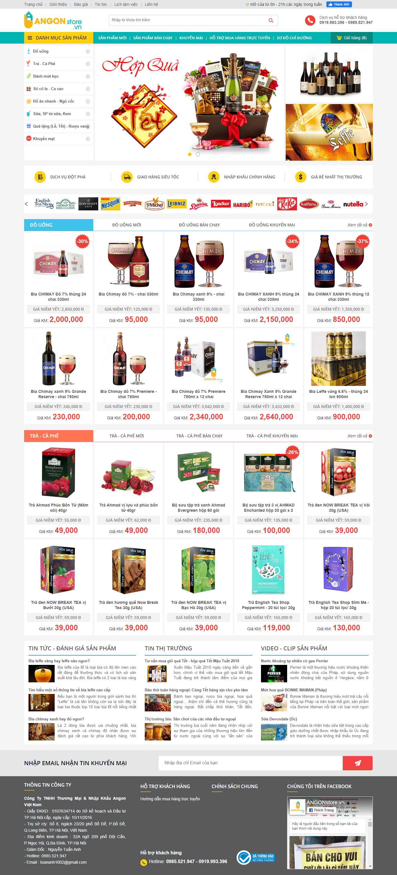 Thiết kế Website bán hàng - angonstore.vn - VietWebGroup.Vn