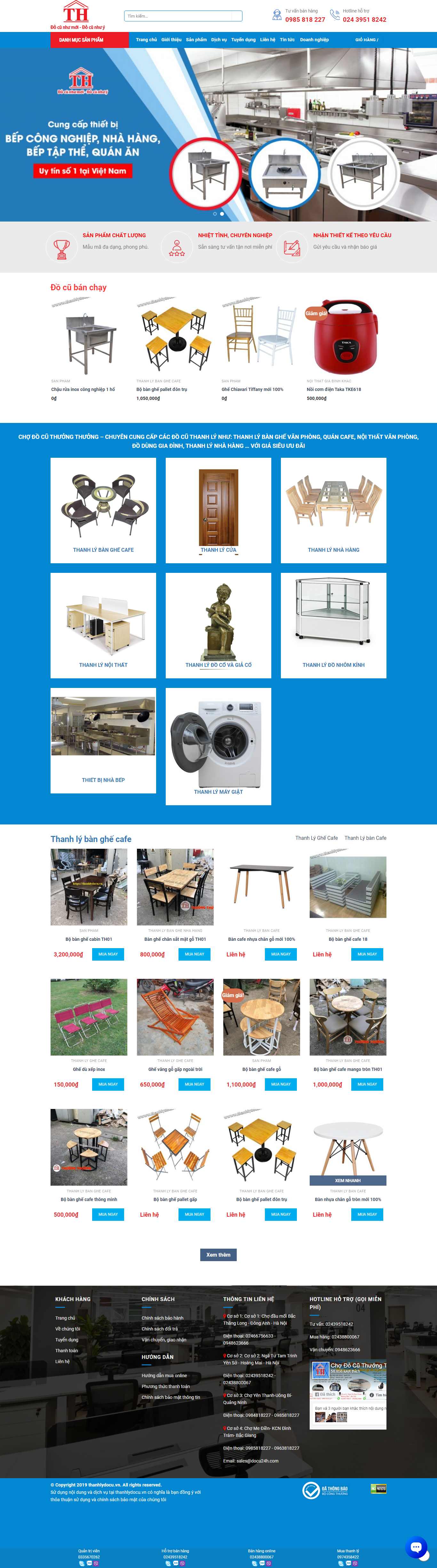 Thiết kế Website bán đồ cũ - thanhlydocu.vn - VietWebGroup.Vn