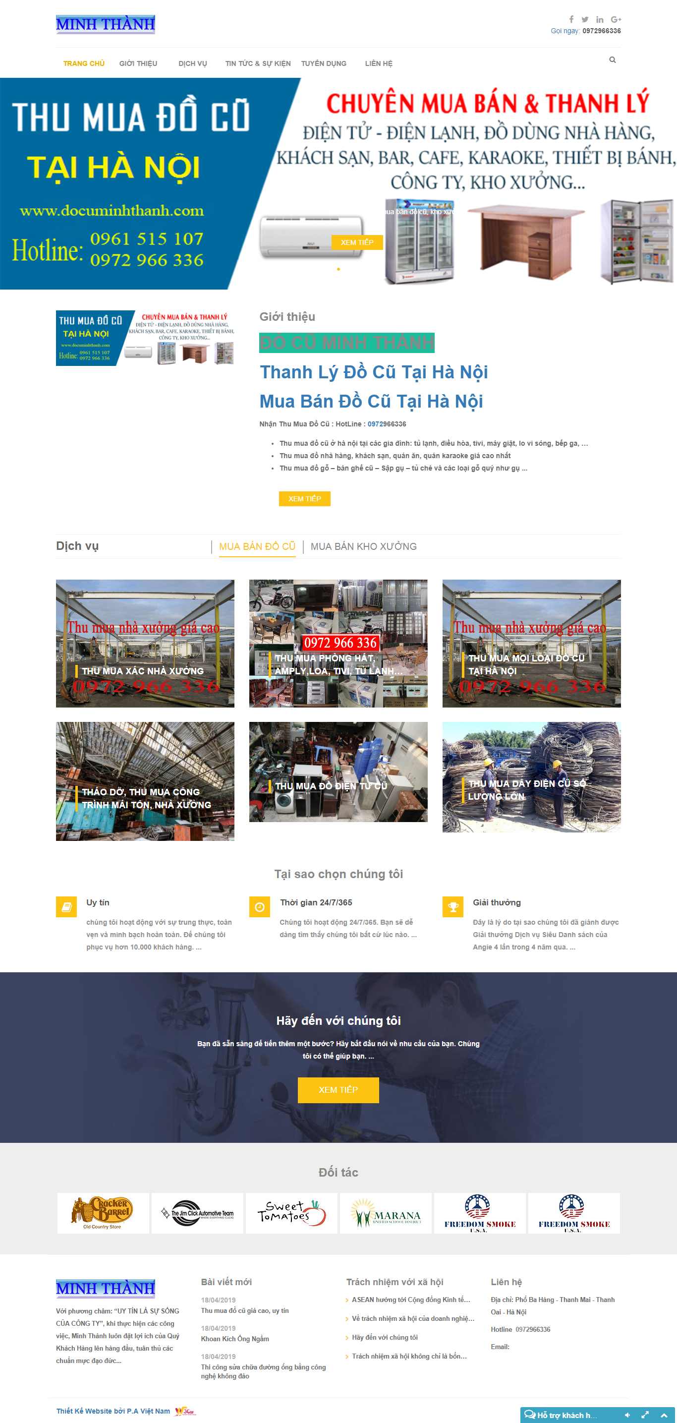 Thiết kế Website bán đồ cũ - documinhthanh.com - VietWebGroup.Vn