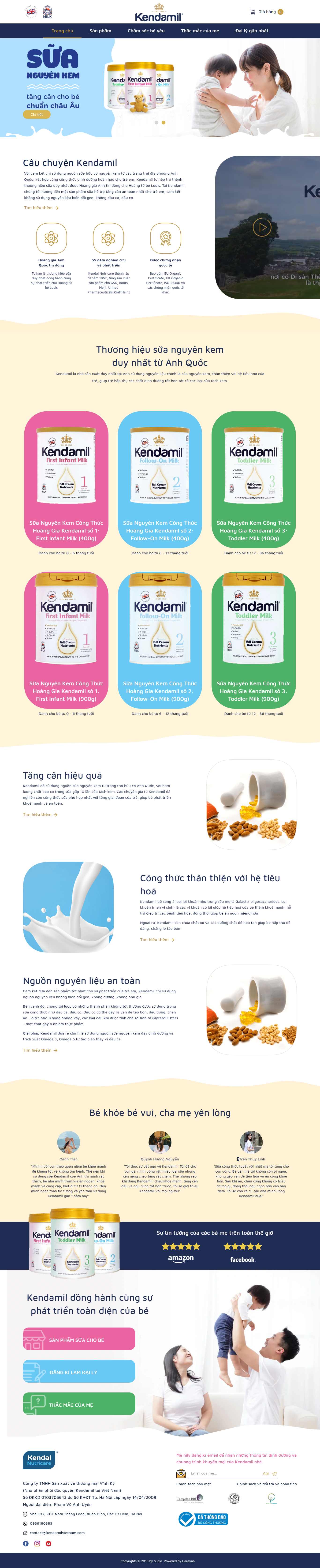 Thiết kế Website nhanh - kendamilvietnam.vn - VietWebGroup.Vn