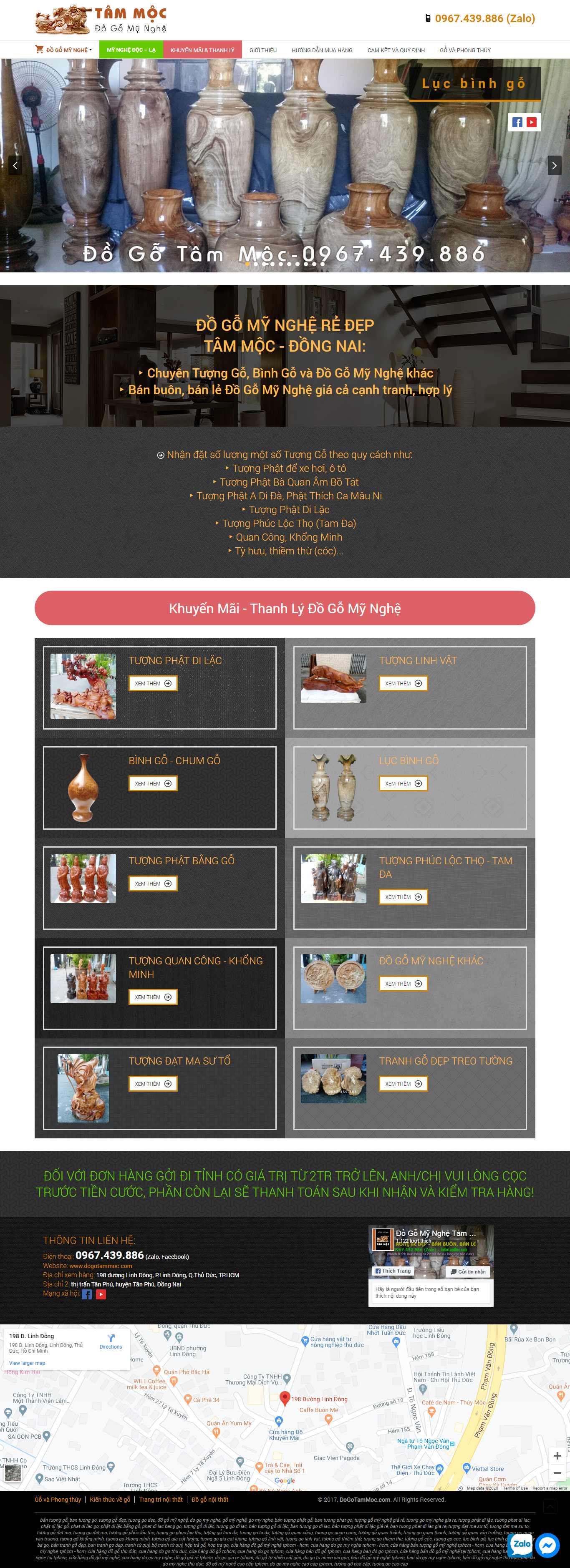 Thiết kế Website thủ công mỹ nghệ - dogotammoc.com - VietWebGroup.Vn