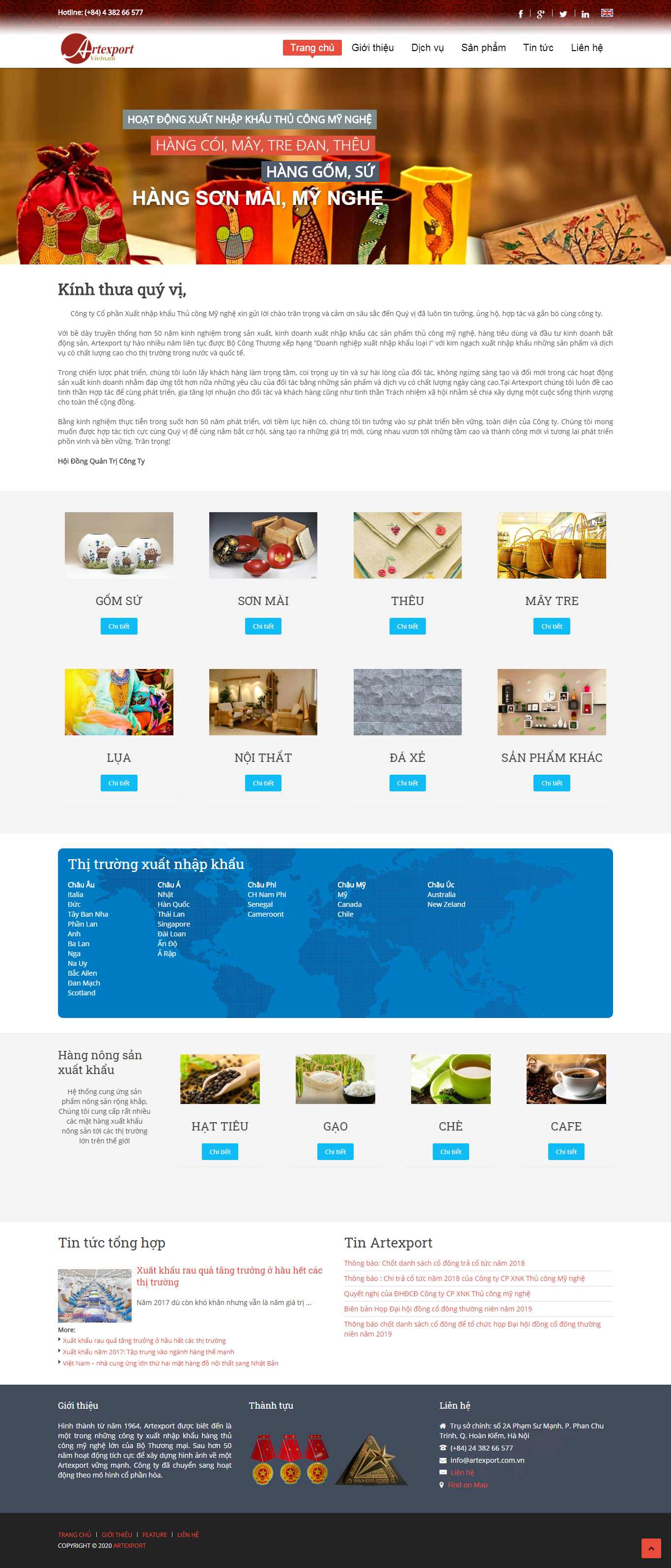 Thiết kế Website thủ công mỹ nghệ - www.artexport.com.vn - VietWebGroup.Vn