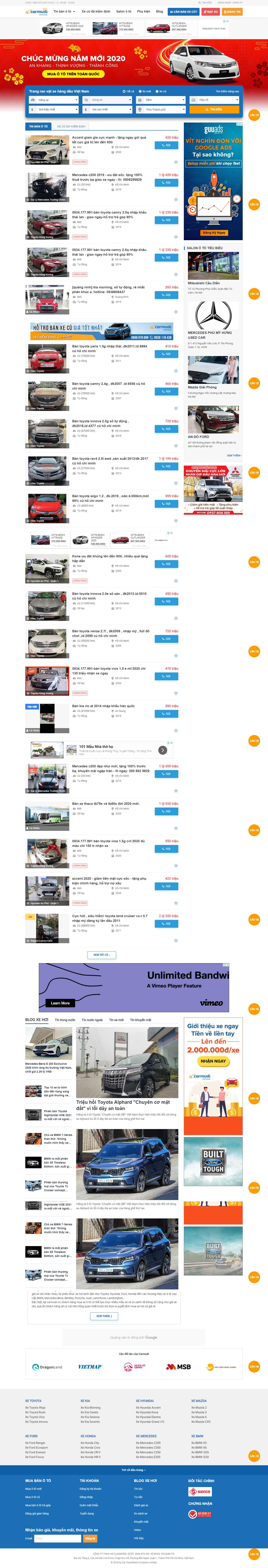 Thiết kế Website bán xe hơi - www.carmudi.vn - VietWebGroup.Vn
