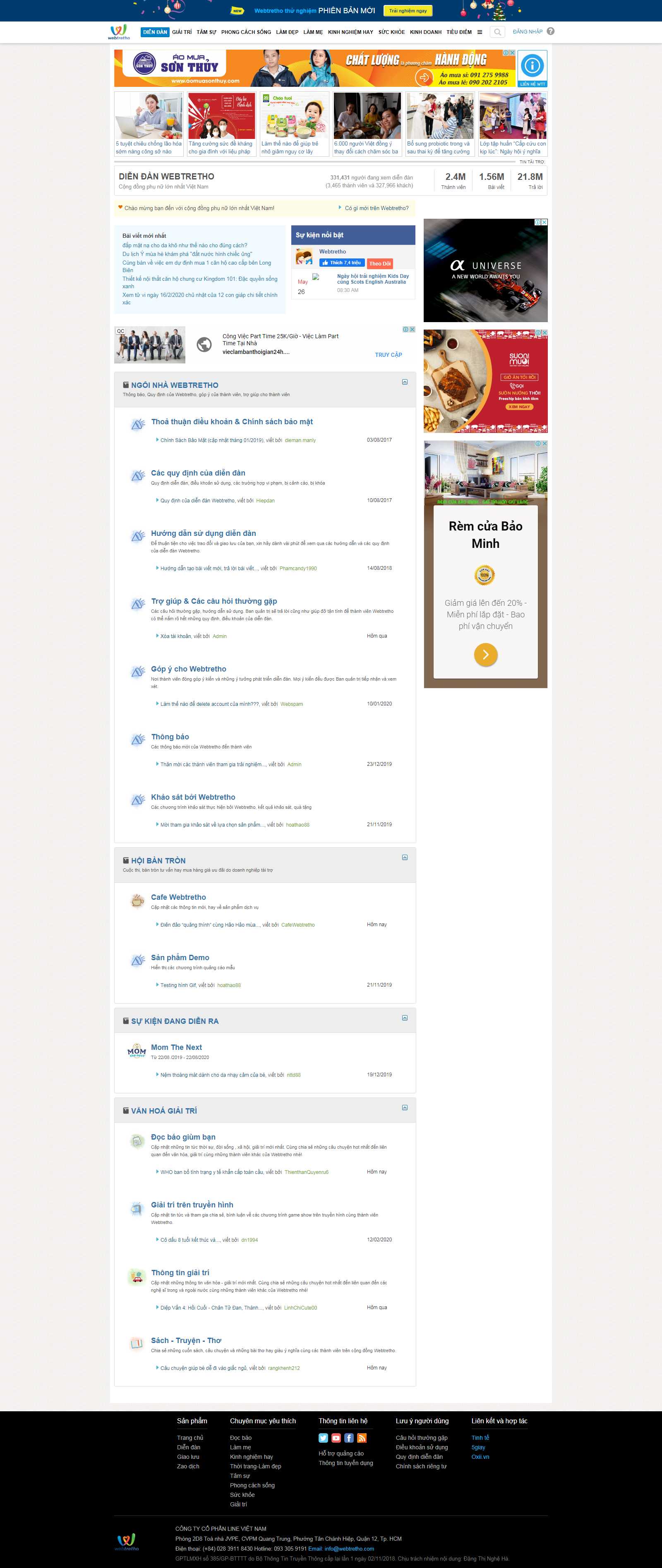 Thiết kế Website diễn đàn - www.webtretho.com - VietWebGroup.Vn